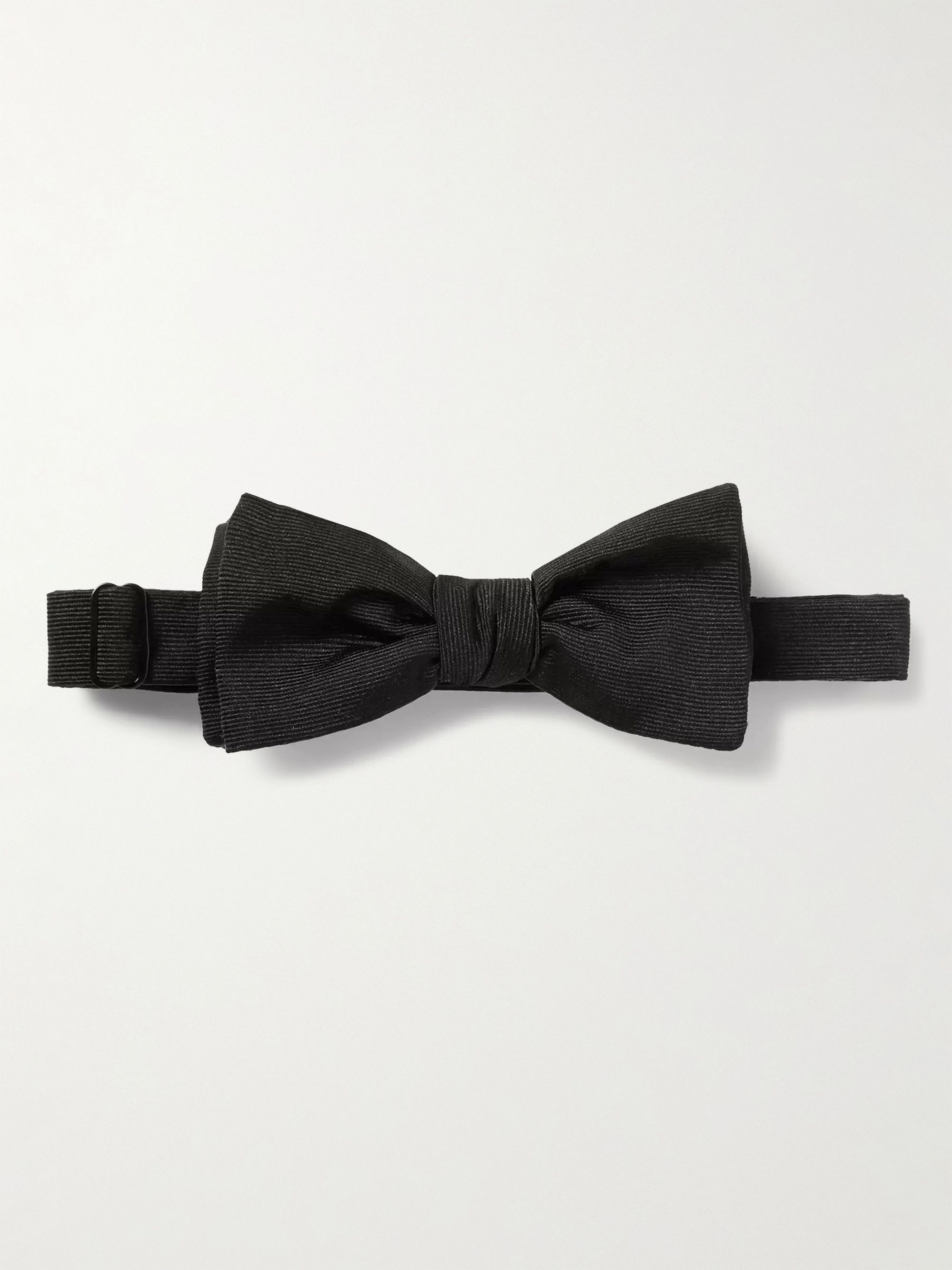 킹스맨 X 드레익스 보우 타이 KINGSMAN + Drake's Self-Tie Silk-Faille Bow Tie,Black