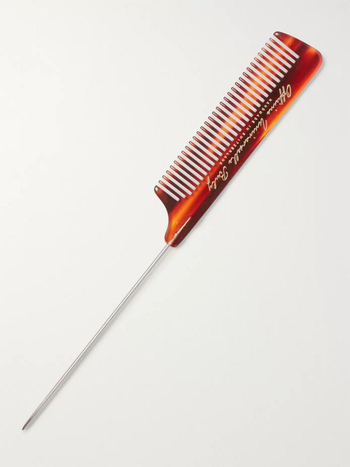 Buly Horn-effect Acetate Tail Comb In Red