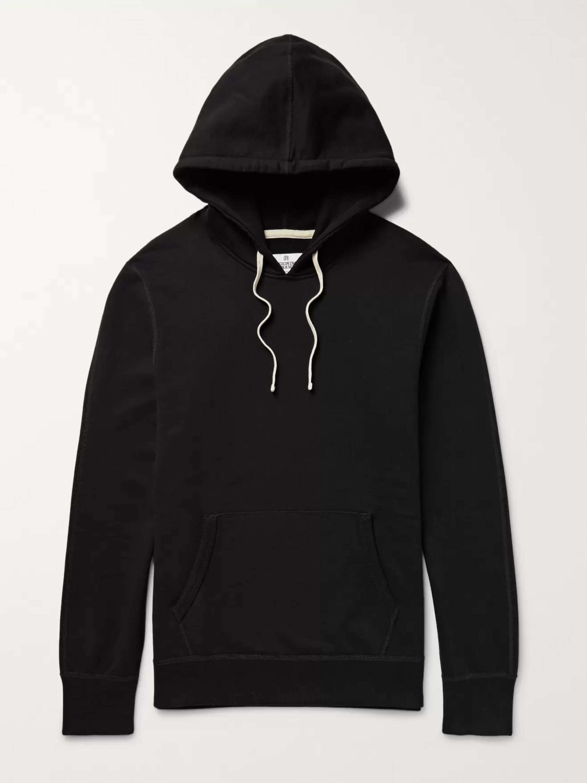 REIGNING CHAMP Loopback Cotton-Jersey Hoodie