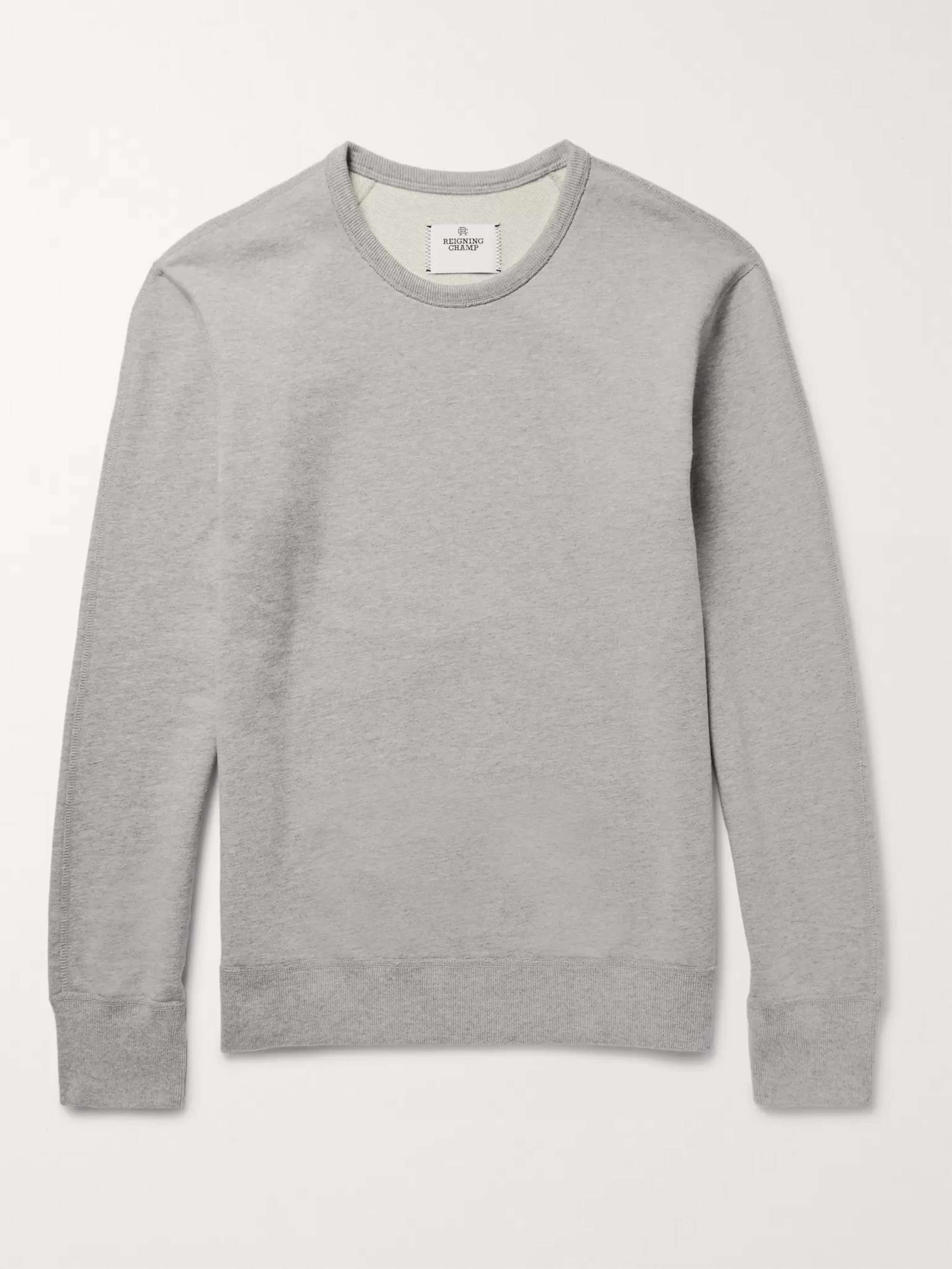 REIGNING CHAMP Cotton-Jersey Sweatshirt