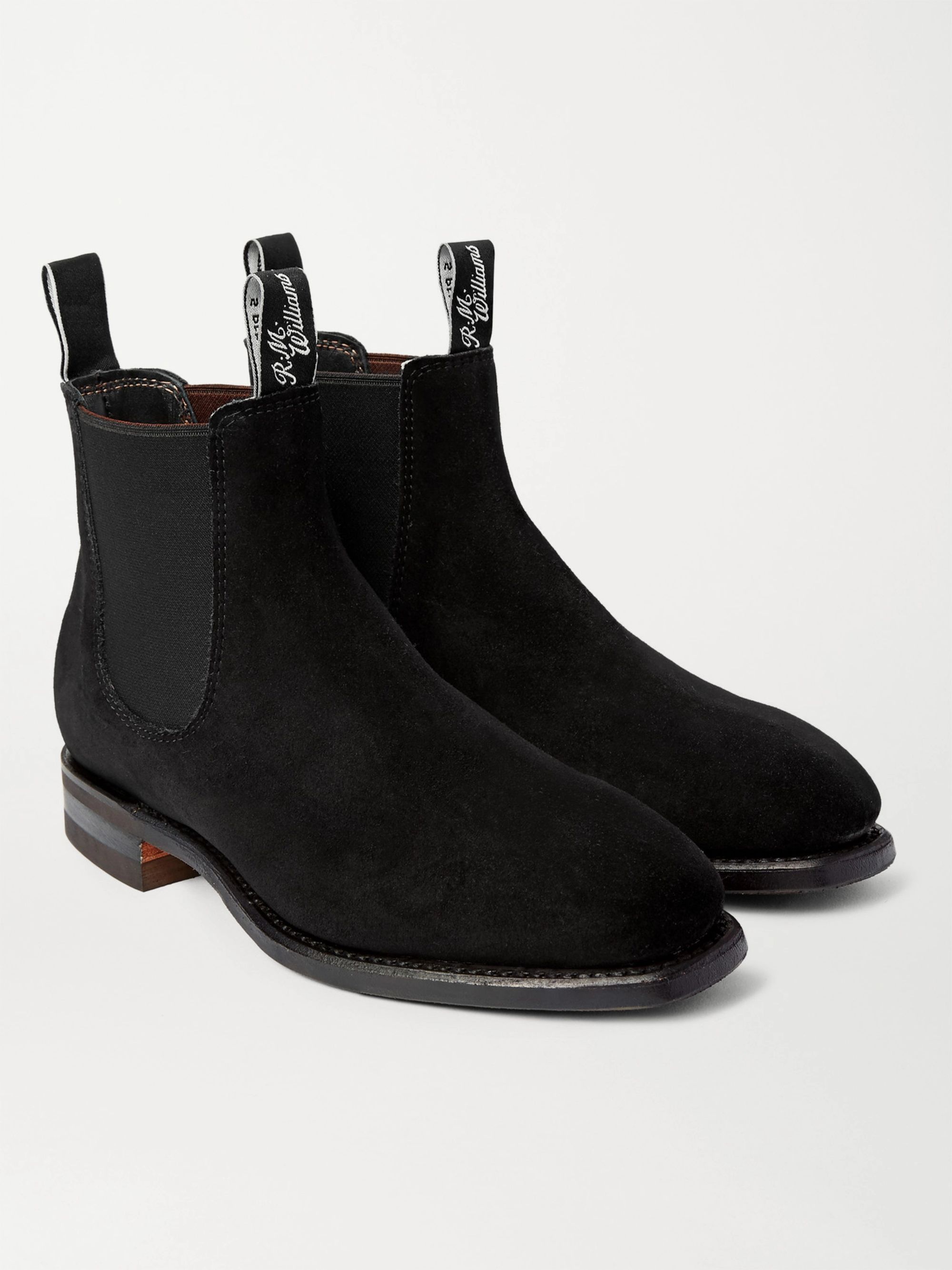 rm williams black suede boots