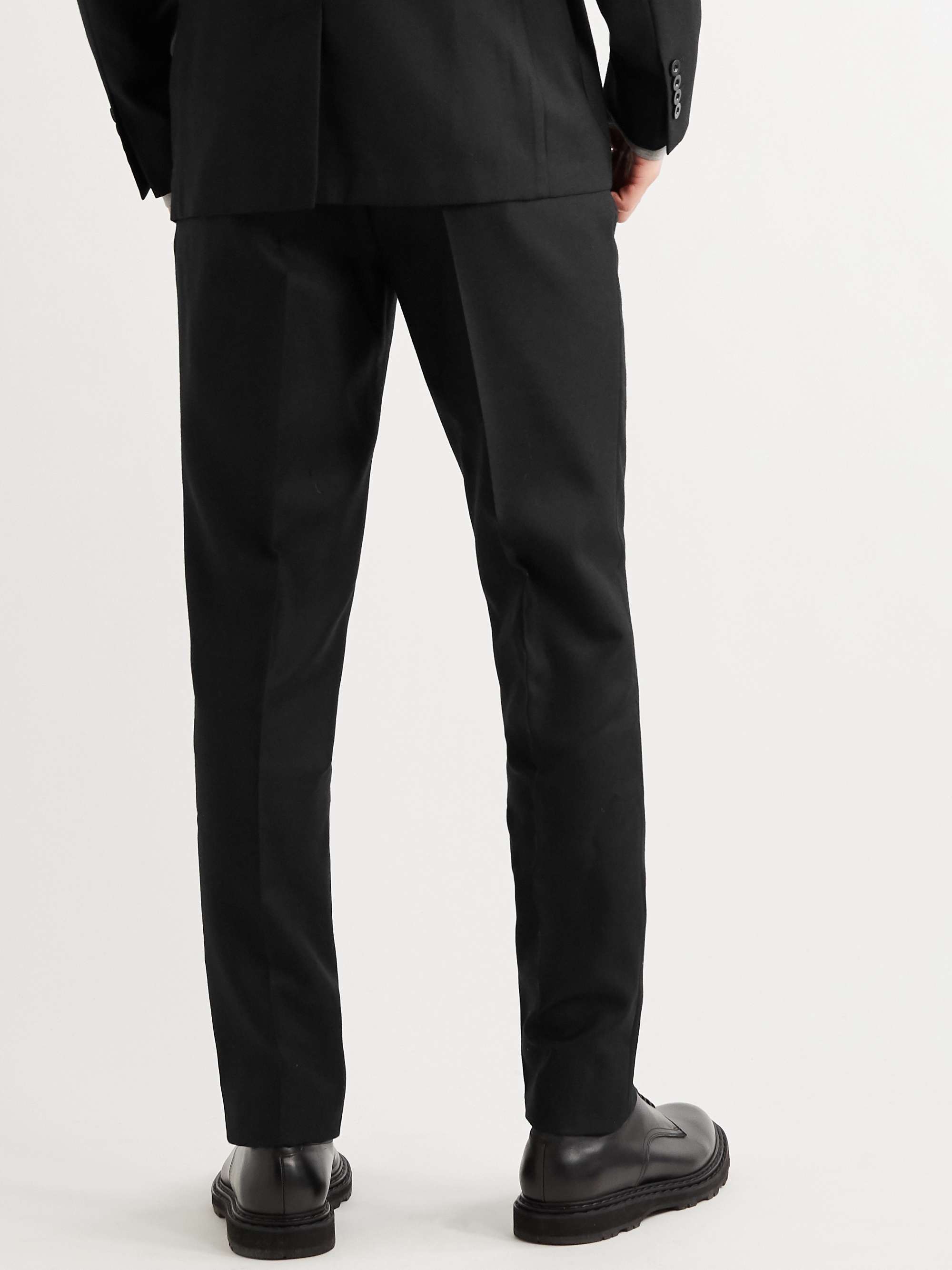 MR P. Slim-Fit Navy Worsted Wool Trousers