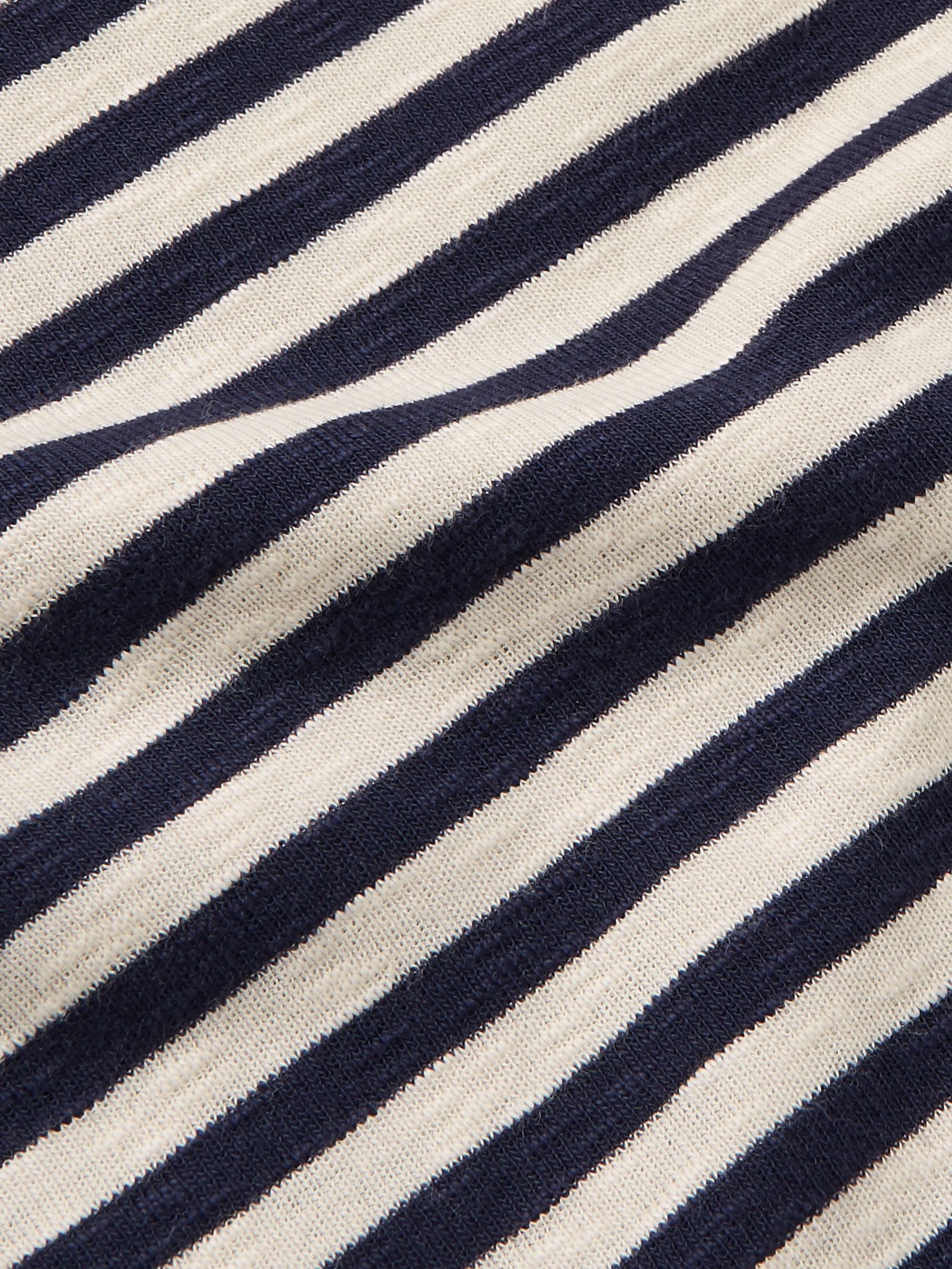 Blue Striped Slub Cotton-Jersey T-Shirt | FOLK | MR PORTER