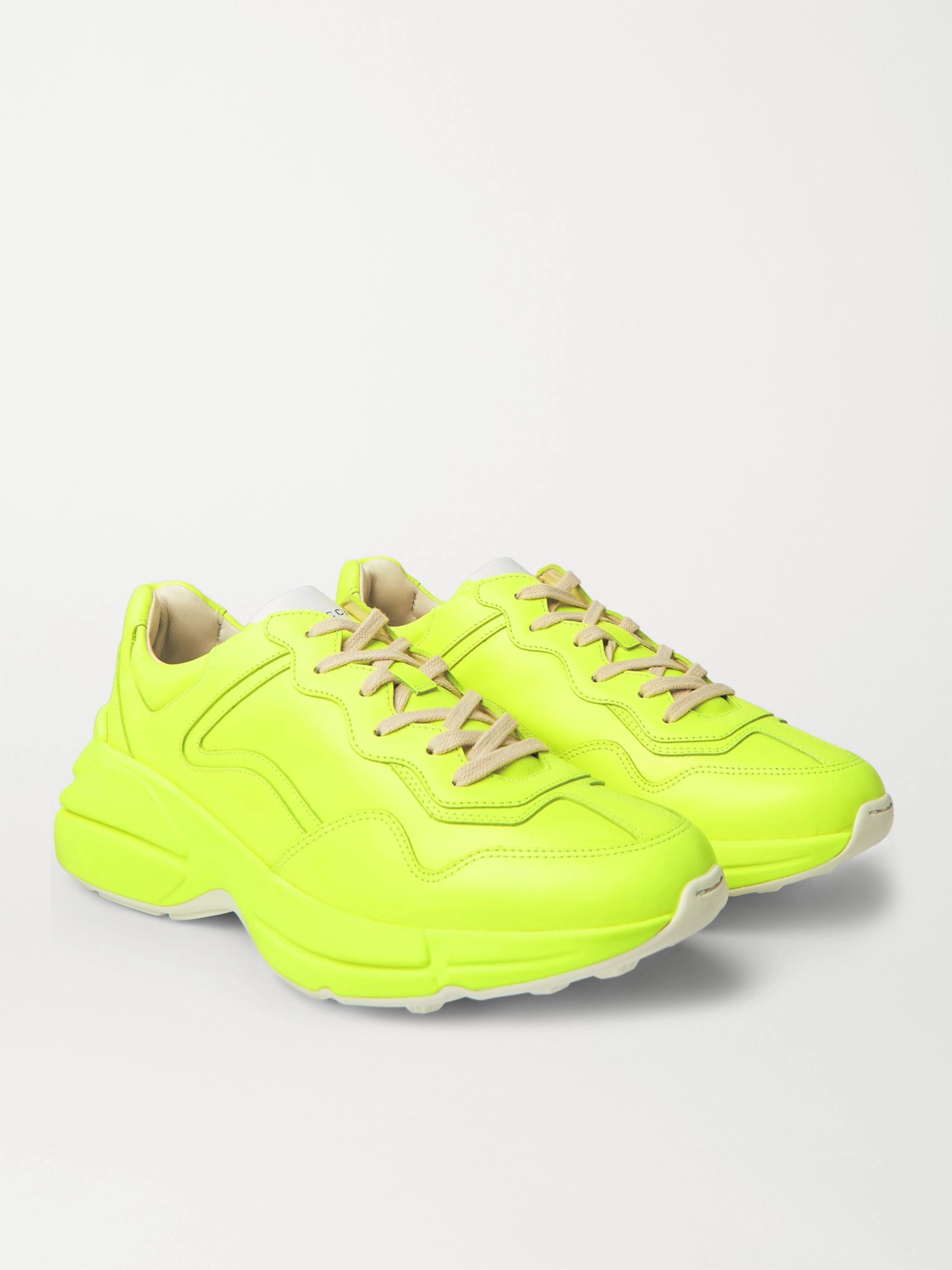 yellow neon sneakers
