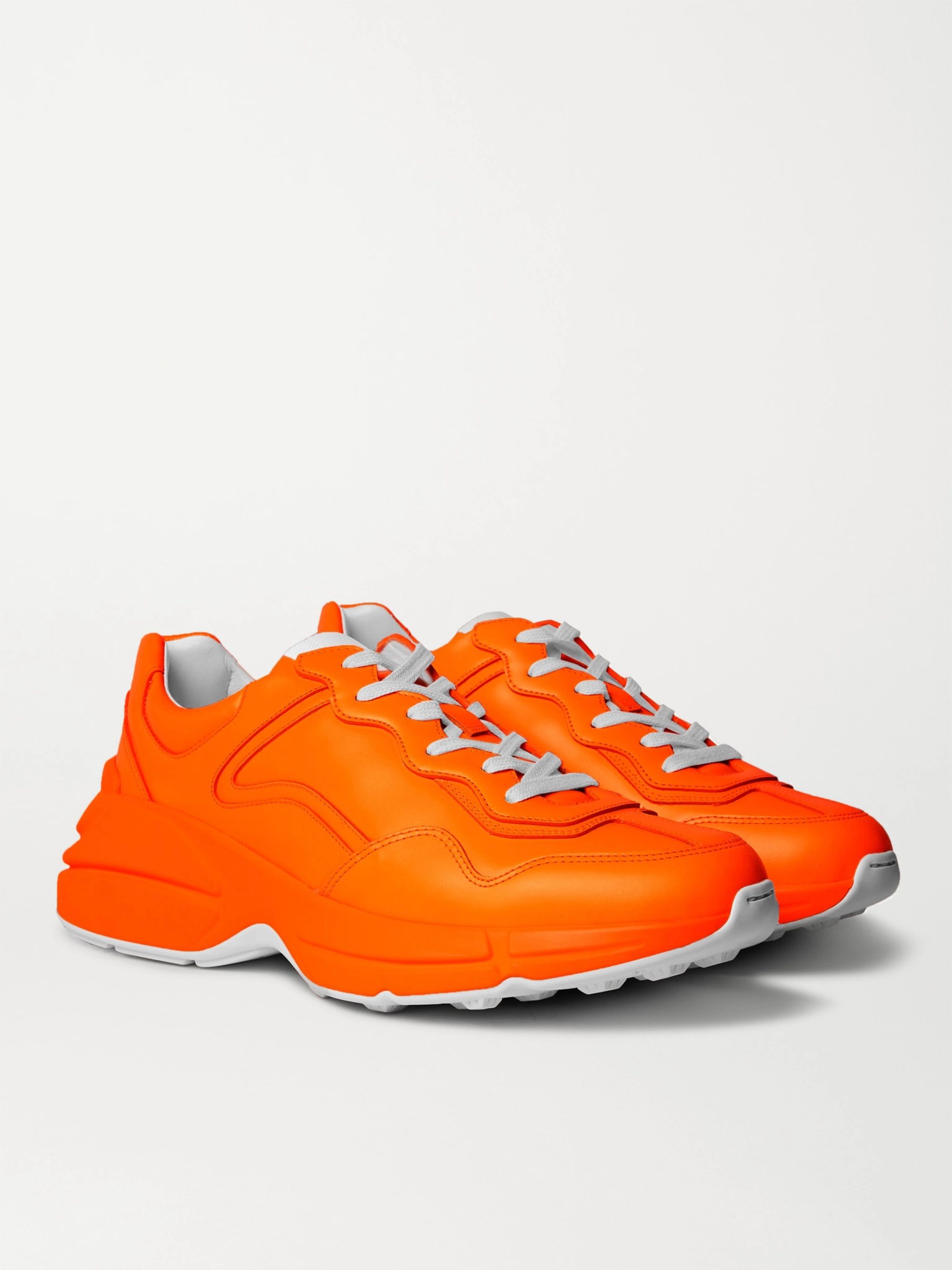 orange gucci sneakers