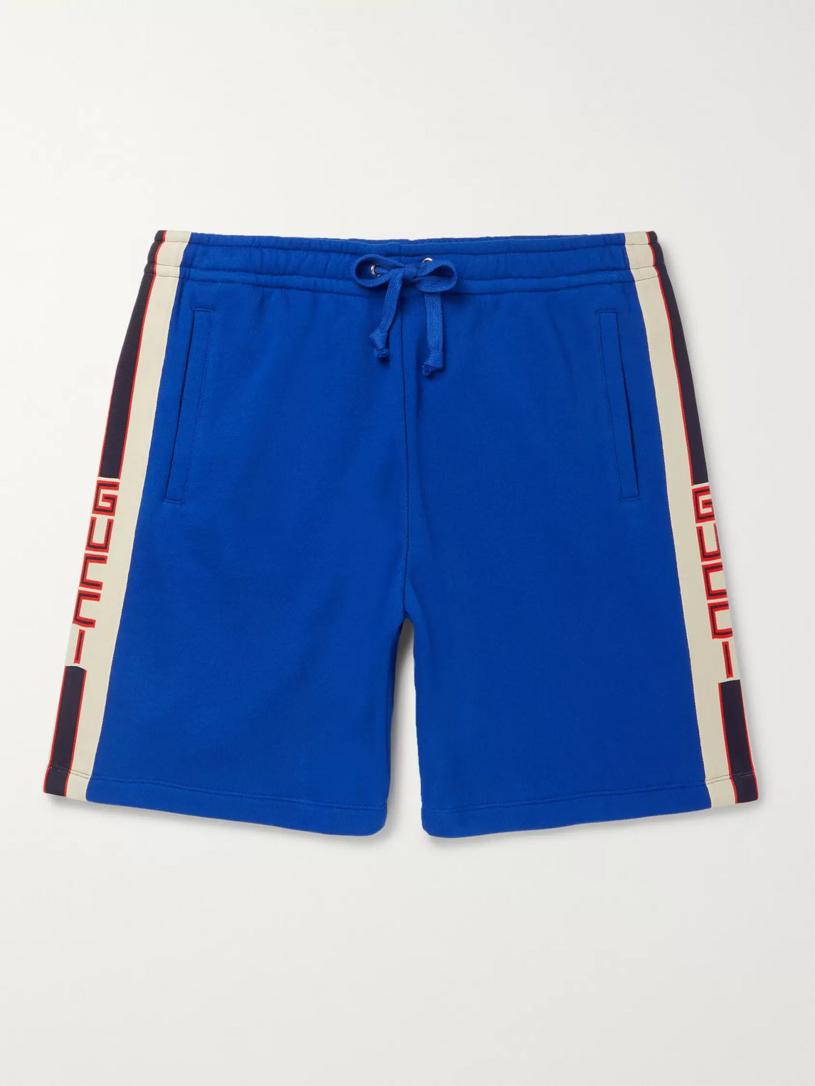 blue gucci shorts