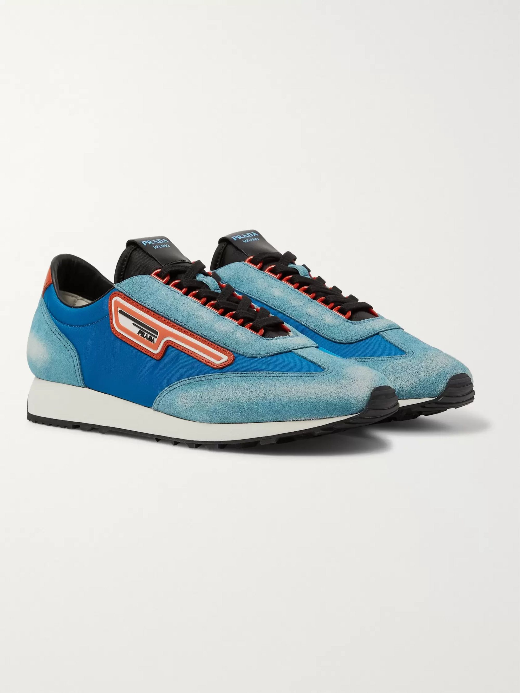 Suede Sneakers | Prada | MR PORTER