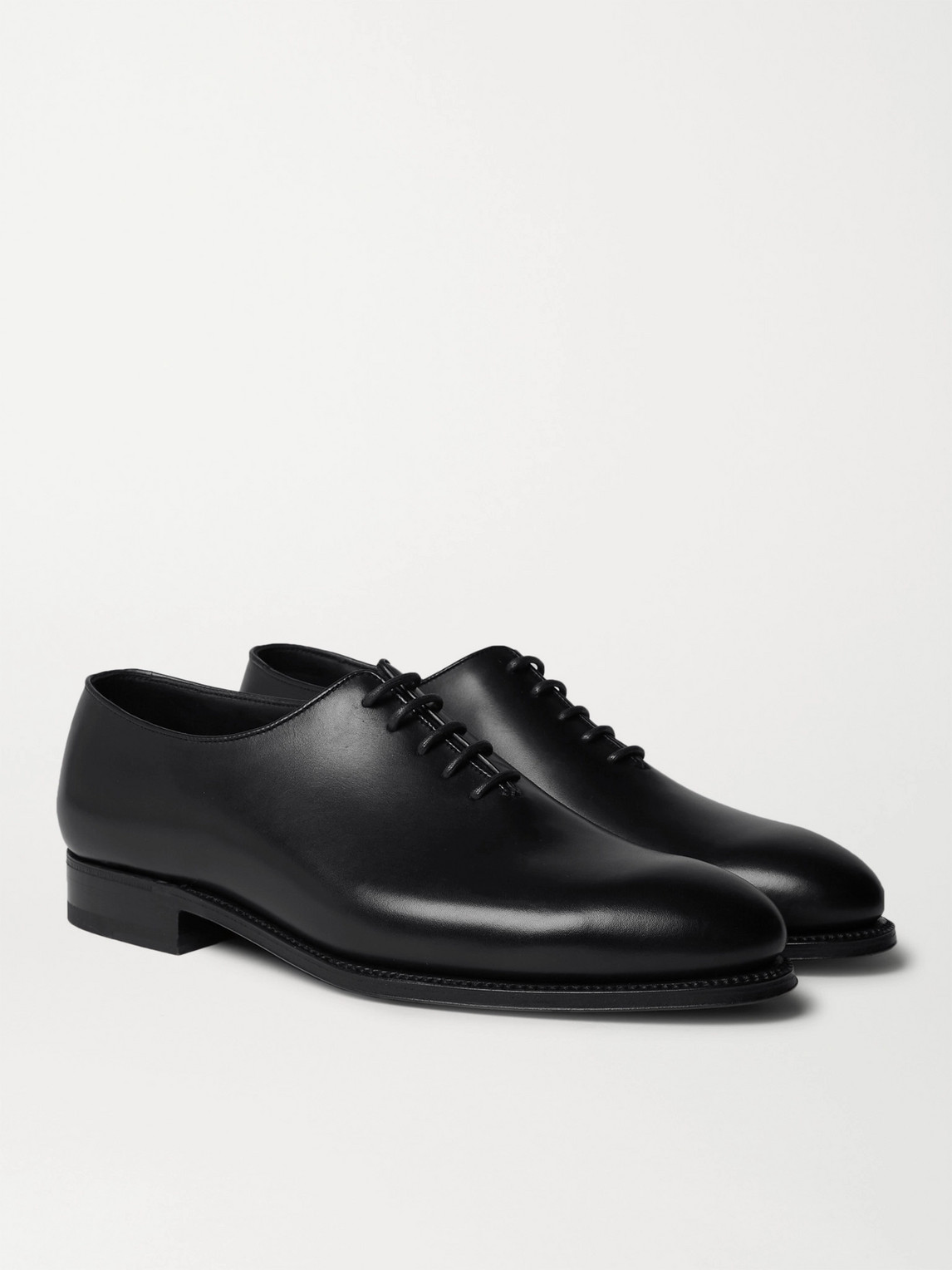 Jm Weston Whole-cut Leather Oxford Shoes In Black