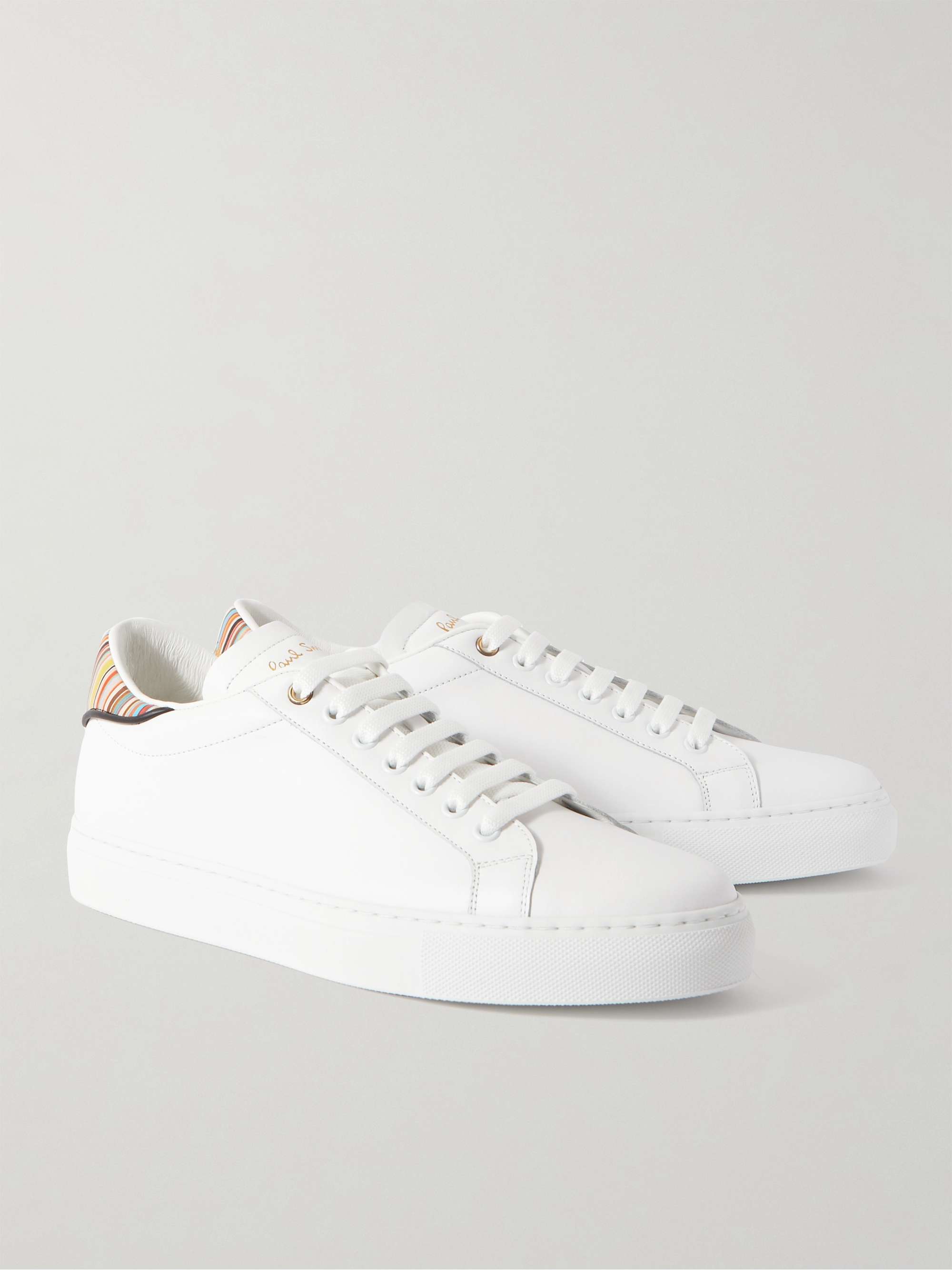 PAUL SMITH Beck Artist Stripe Leather Sneakers
