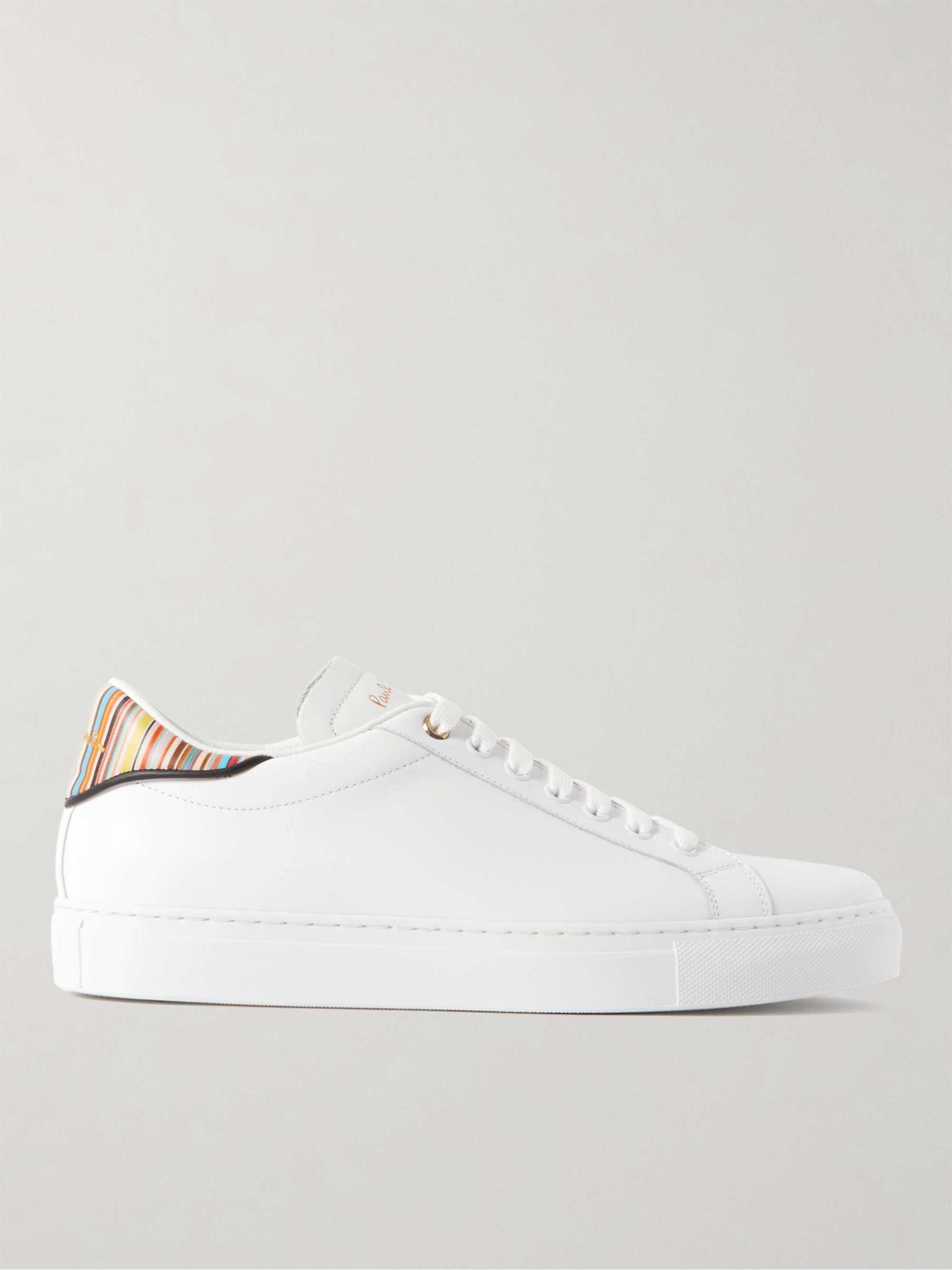 PAUL SMITH Beck Artist Stripe Leather Sneakers
