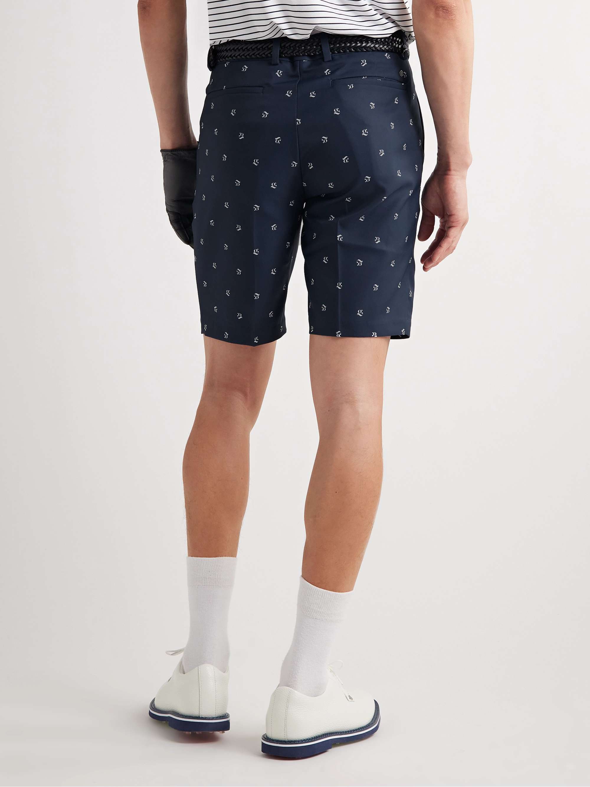 G/FORE Slim-Fit Logo-Print Shell Golf Shorts