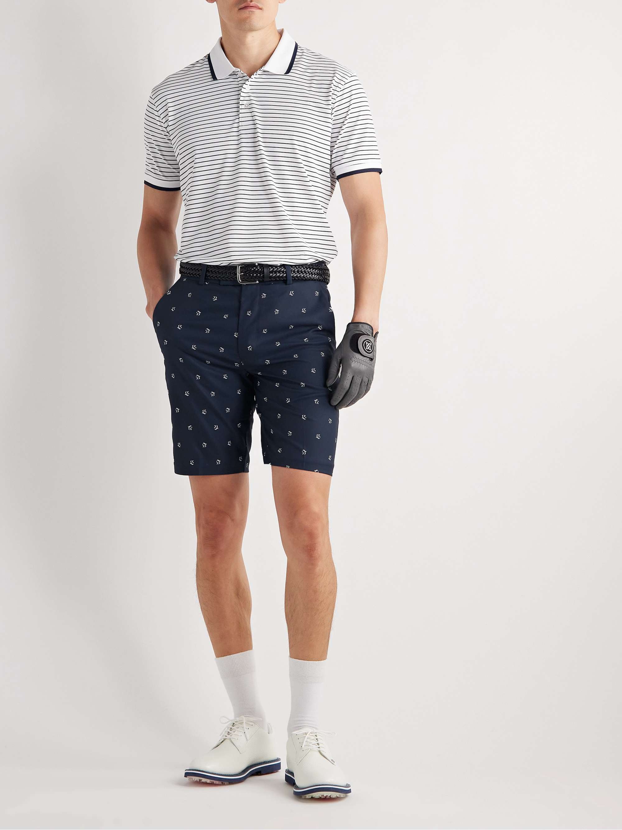 G/FORE Slim-Fit Logo-Print Shell Golf Shorts