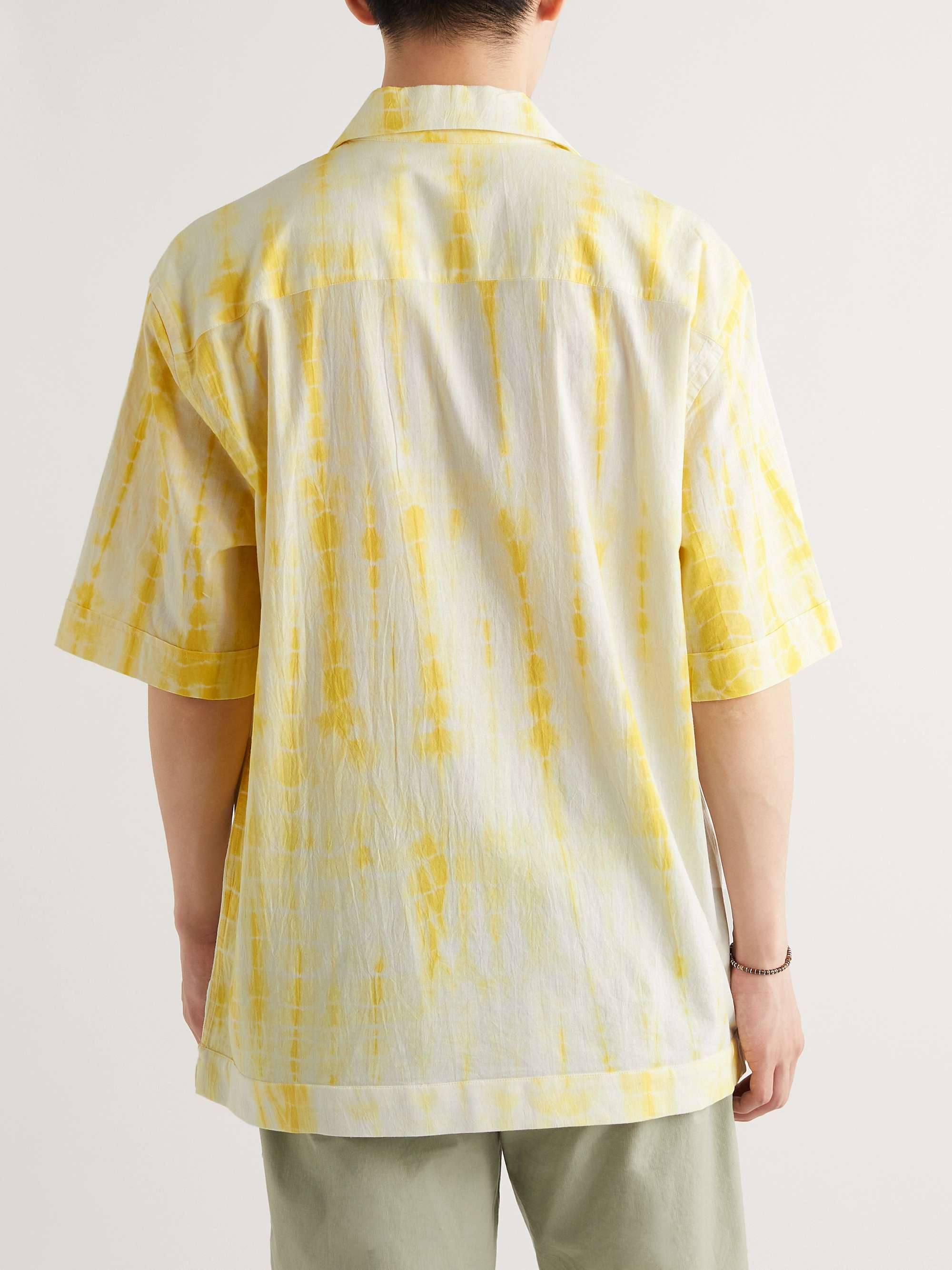 SMR DAYS Bakoven Camp-Collar Printed Organic Cotton-Poplin Shirt
