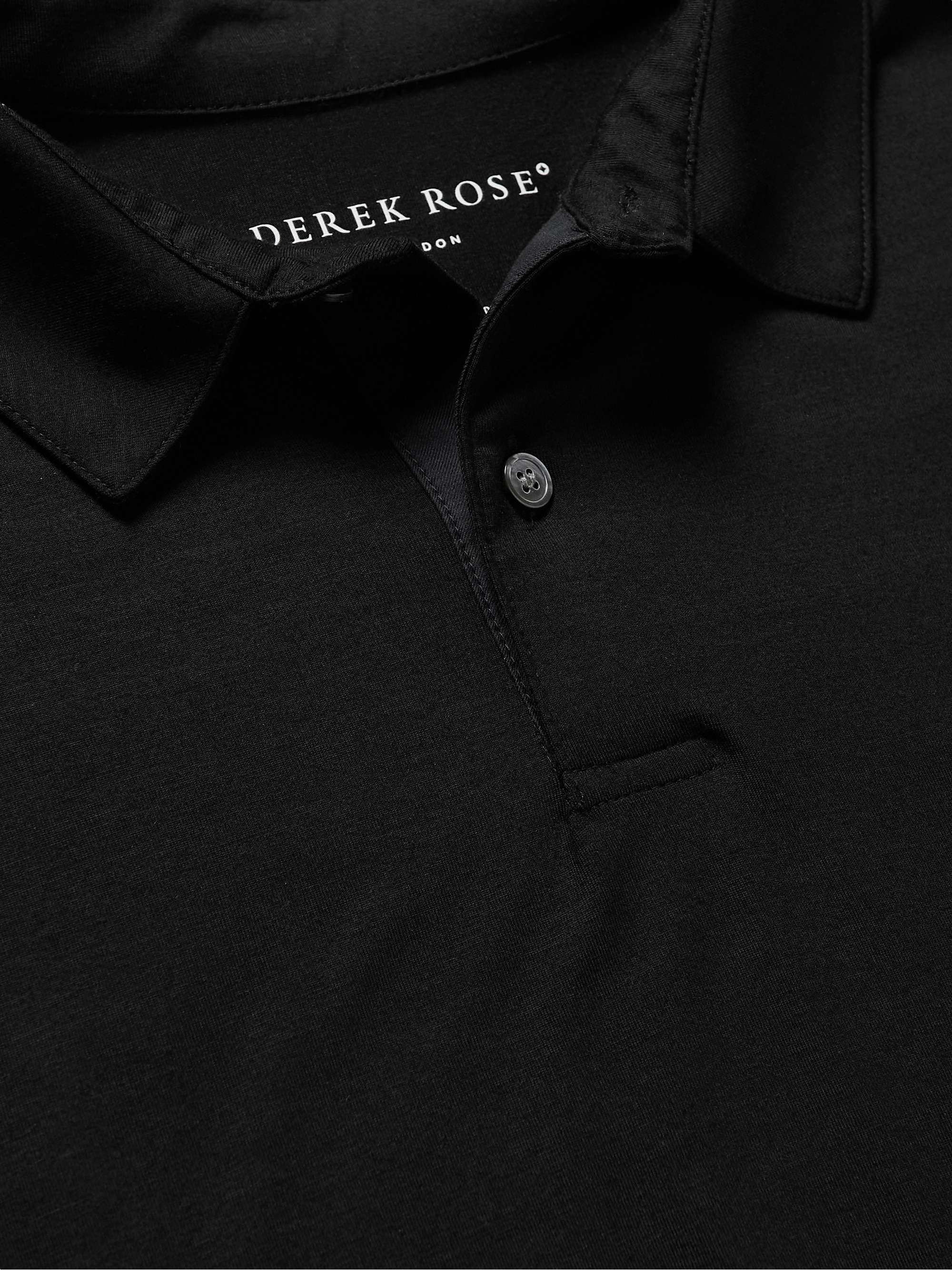 DEREK ROSE Basel Stretch Micro Modal Polo Shirt