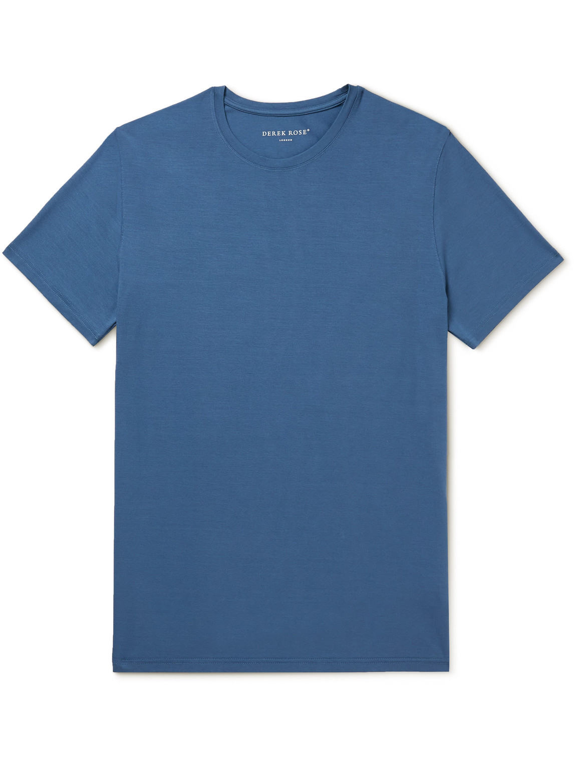 Derek Rose Basel Stretch Micro Modal T-shirt In Blue