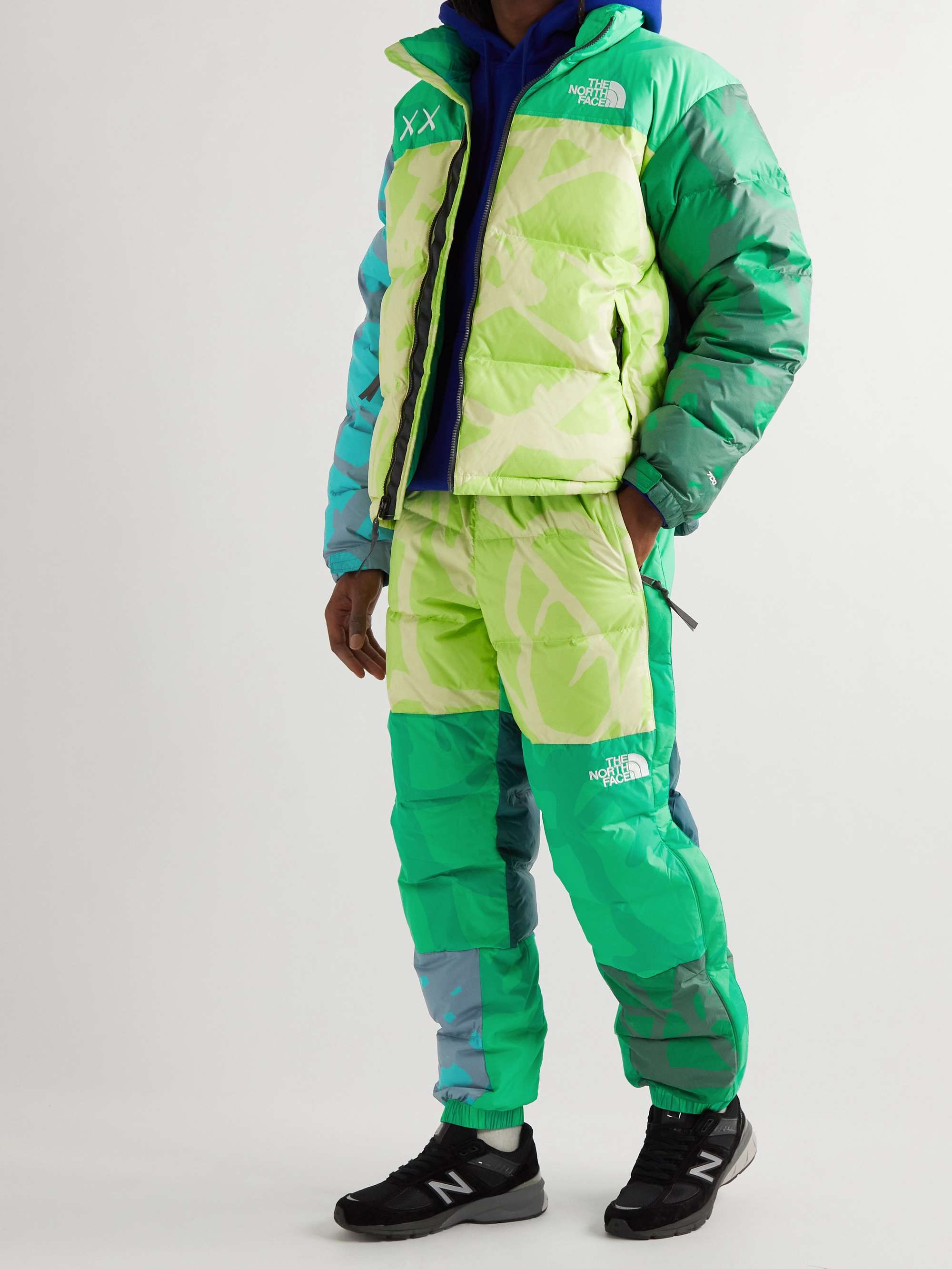 THE NORTH FACE + KAWS XX 1996 Retro Nuptse Tapered Quilted Nylon-Ripstop and Shell Down Trousers