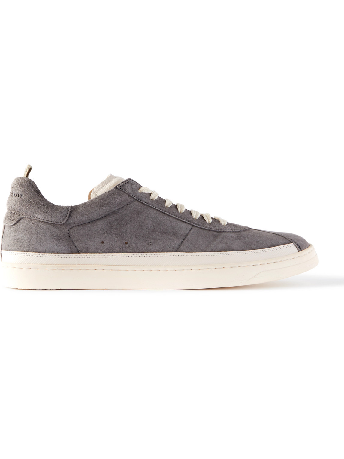 Officine Creative Karma Leather-Trimmed Suede Sneakers