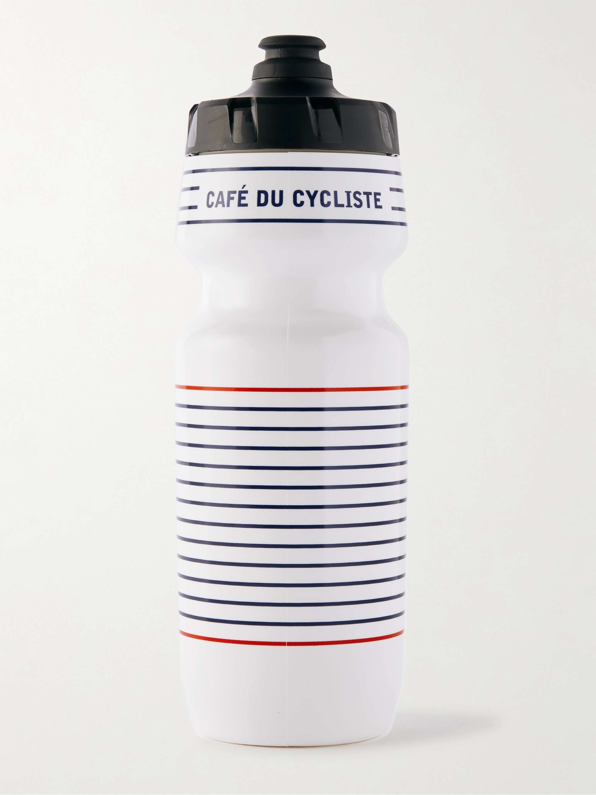 CAFE DU CYCLISTE Logo-Print Striped Water Bottle, 500ml