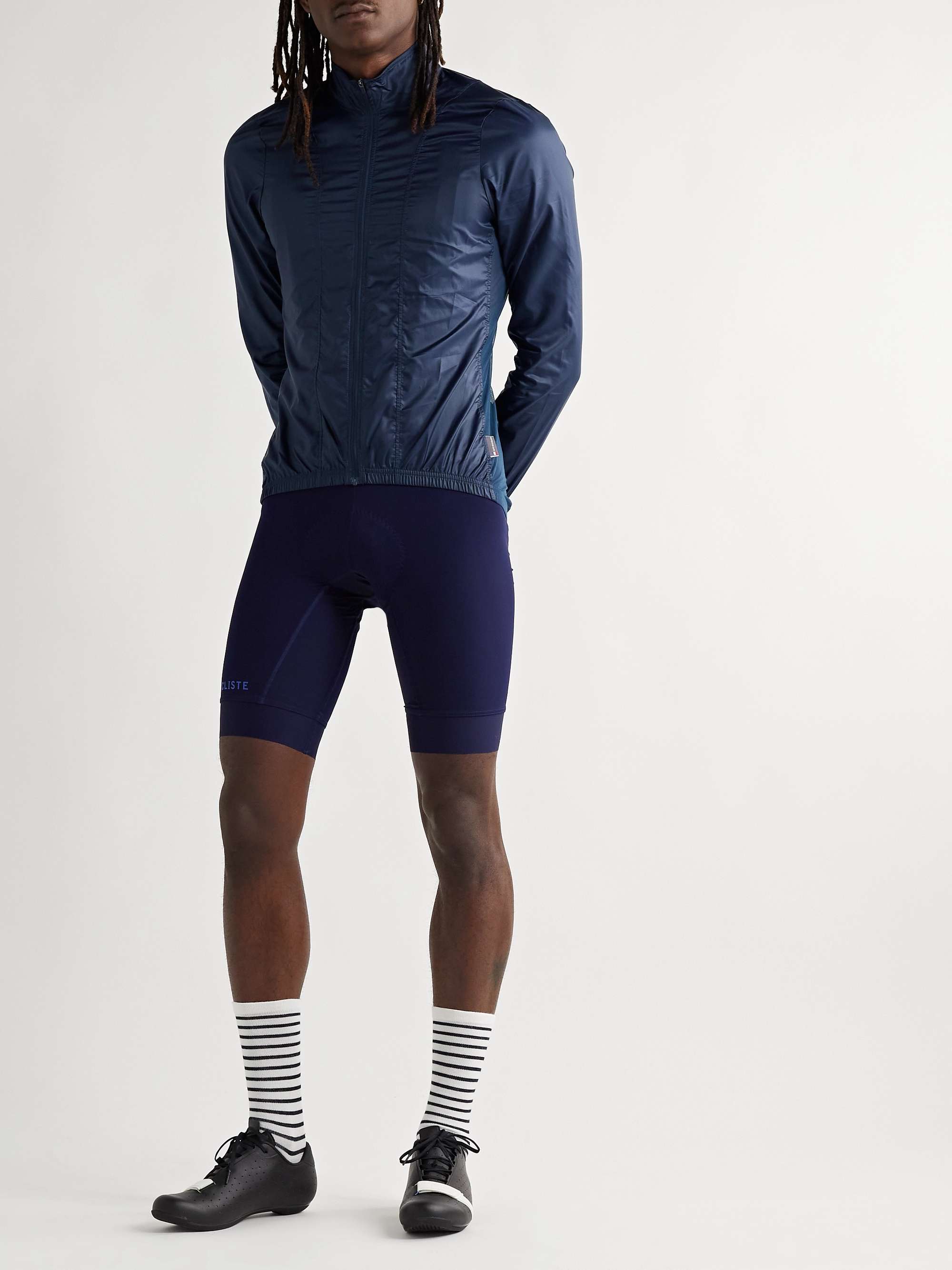 CAFE DU CYCLISTE Petra Slim-Fit Shell and Mesh Cycling Jacket