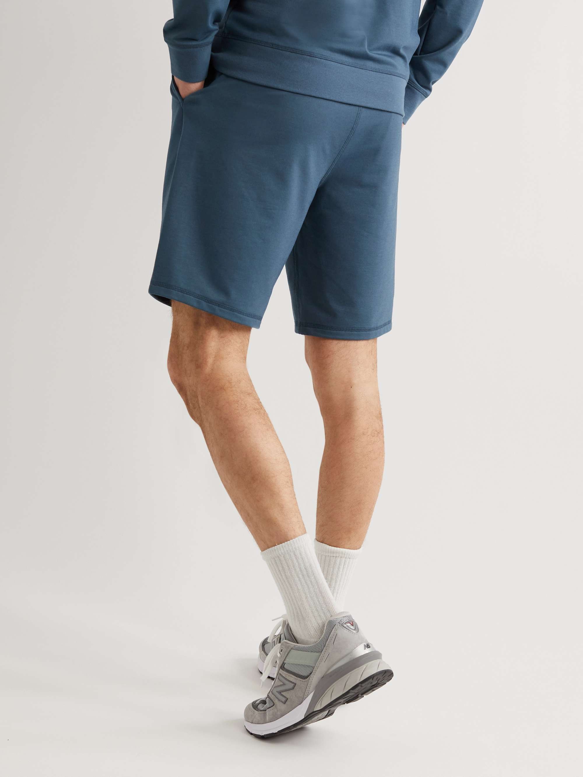 SUNSPEL Active Straight-Leg Cotton-Jersey Shorts