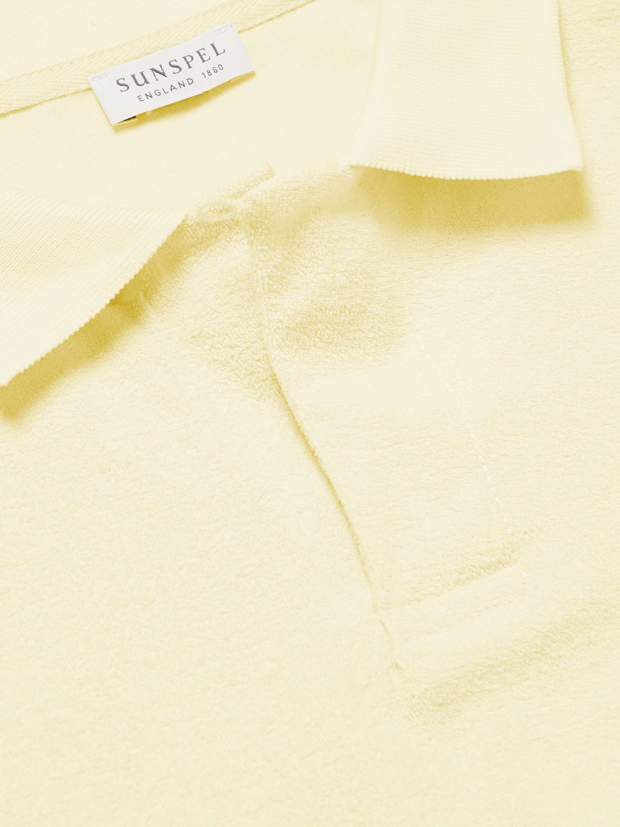SUNSPEL Cotton-Terry Polo Shirt