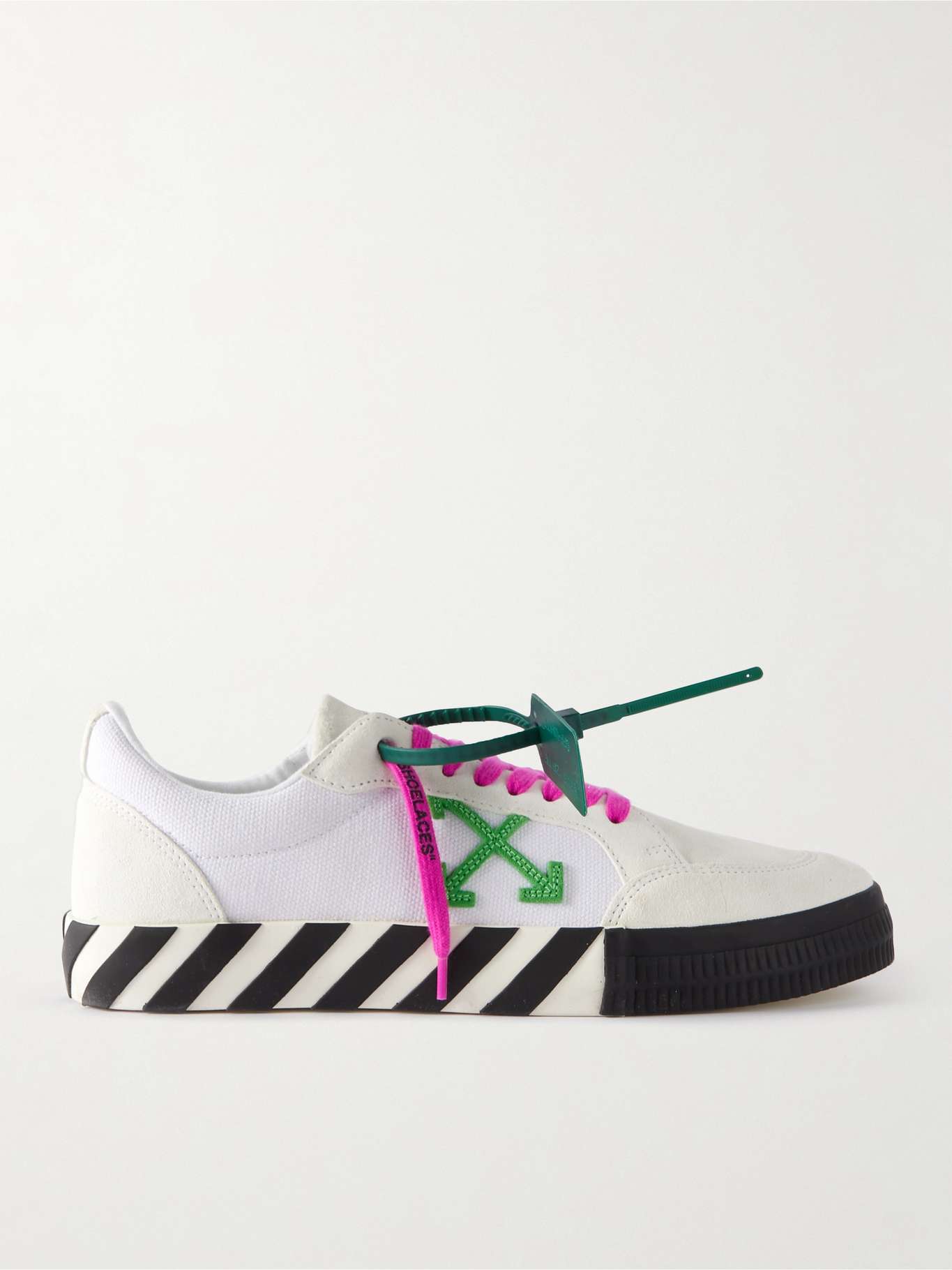 mrporter.com | Low Vulcanized Logo-Appliquéd Colour-Block Suede Sneakers