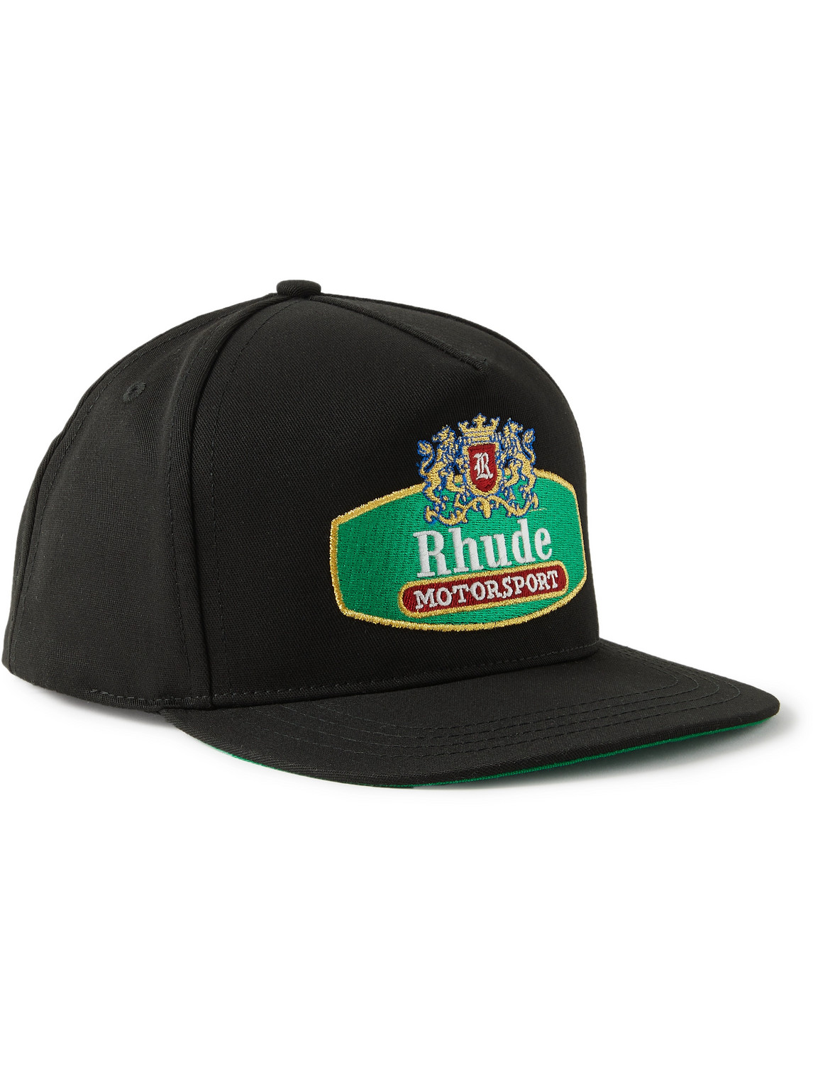 Racing Crest Logo-Embroidered Twill Trucker Cap
