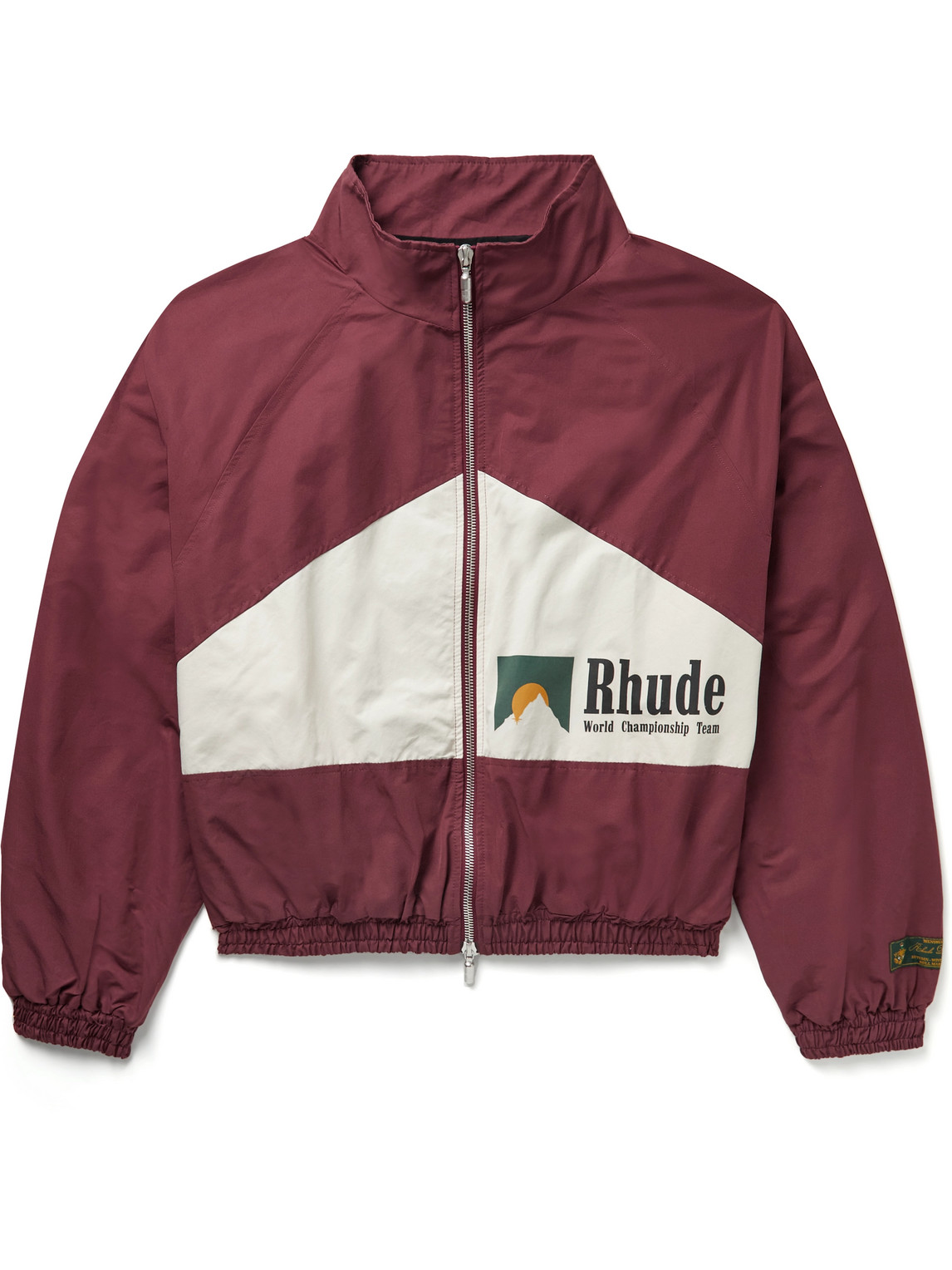 Rhude World Champions Logo-Print Cotton-Blend Jacket