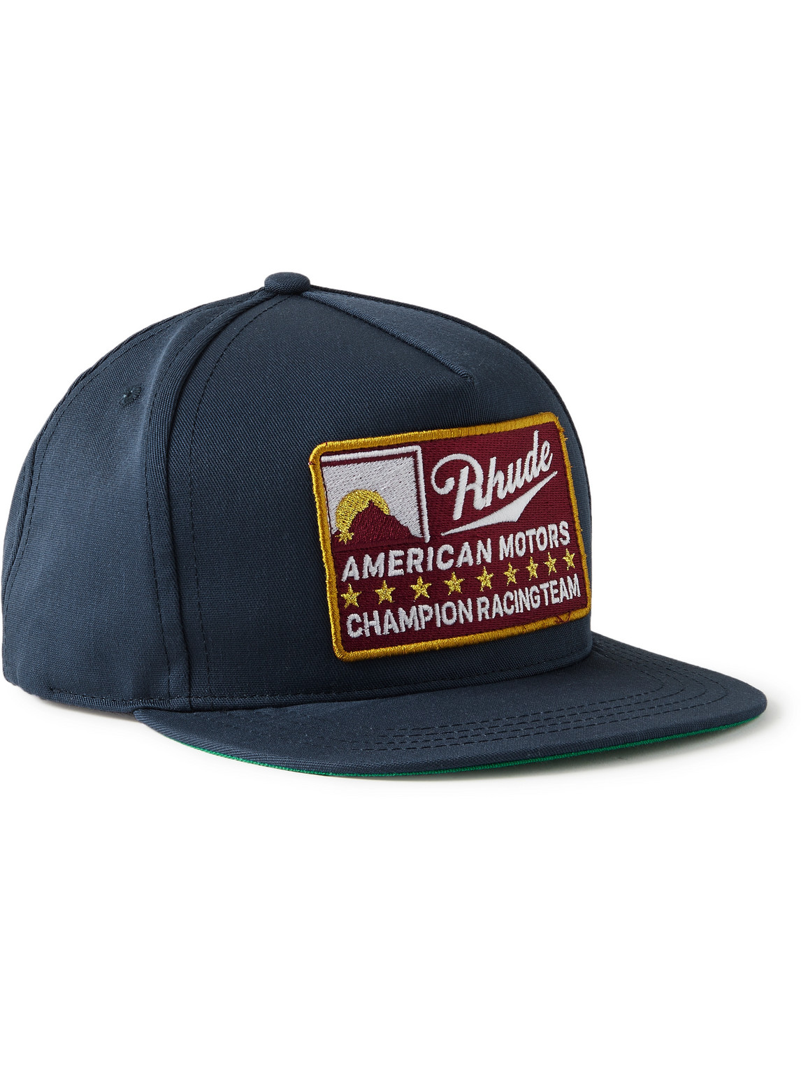 American Motorsports Logo-Appliquéd Twill Trucker Cap