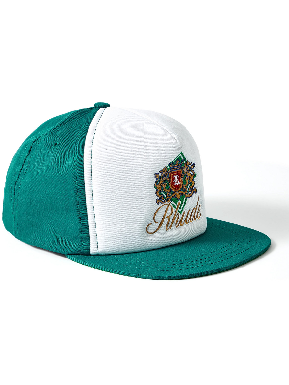 Menthol Crest Logo-Embroidered Twill Trucker Cap