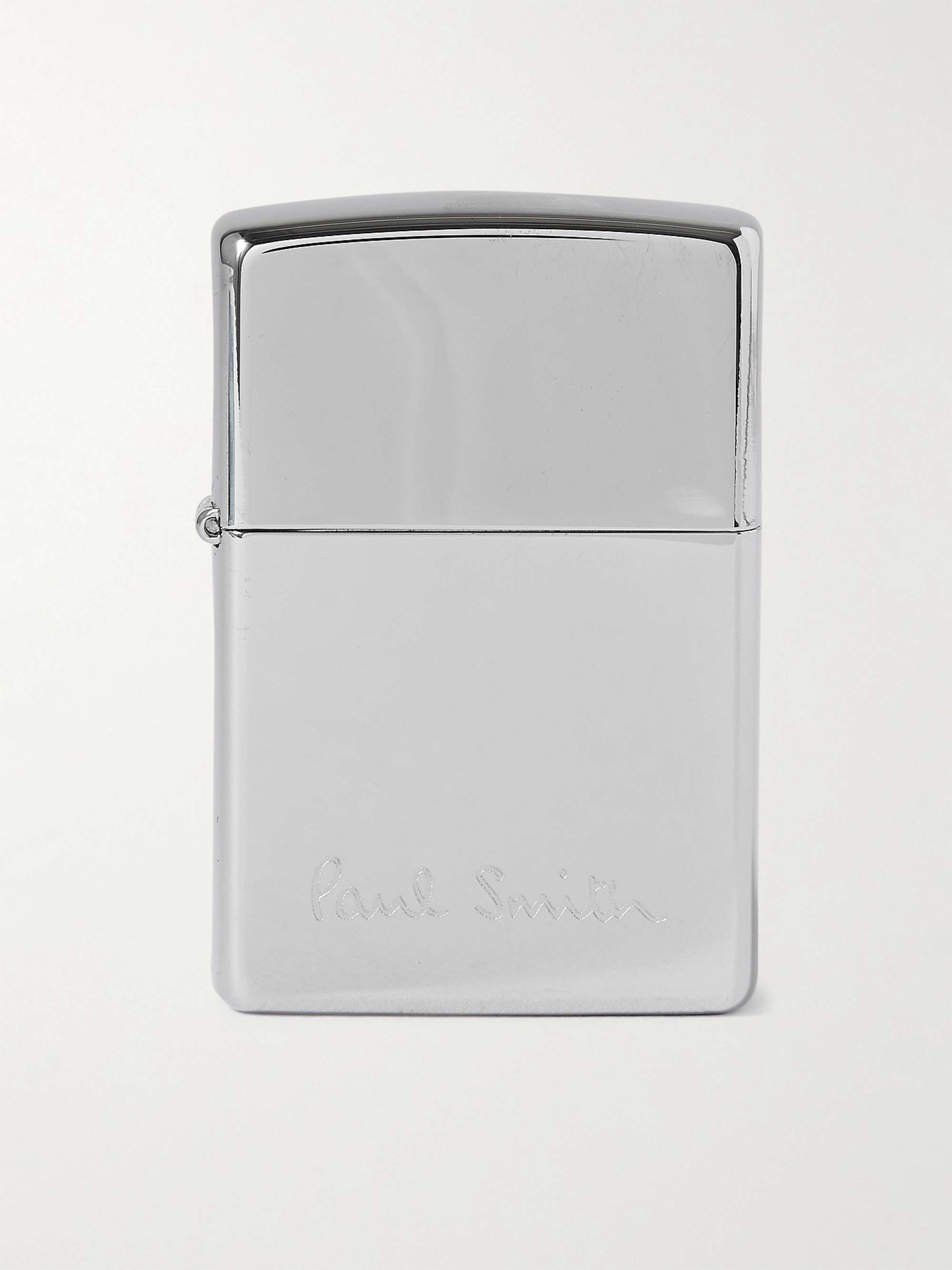 PAUL SMITH + Zippo Logo-Engraved Chrome Lighter