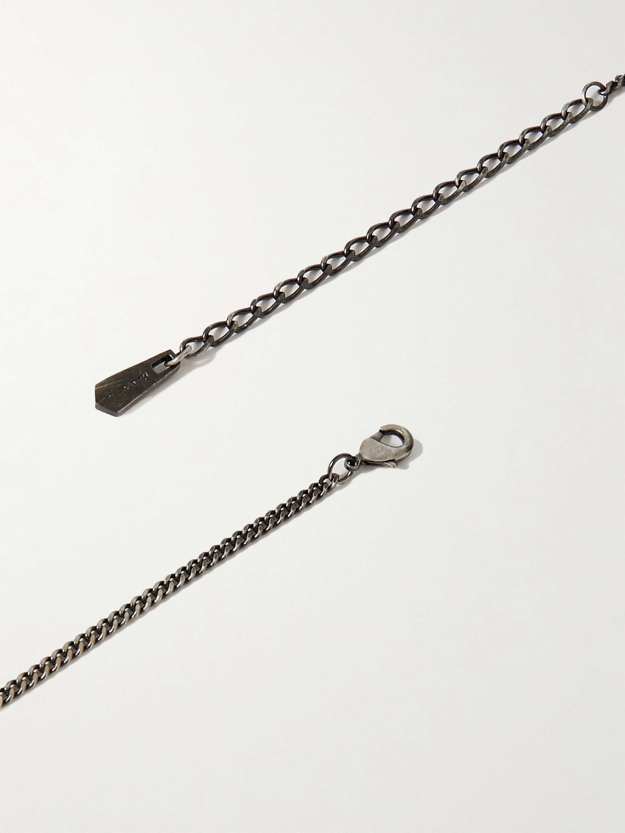 PAUL SMITH Silver-Tone and Gunmetal-Tone Necklace