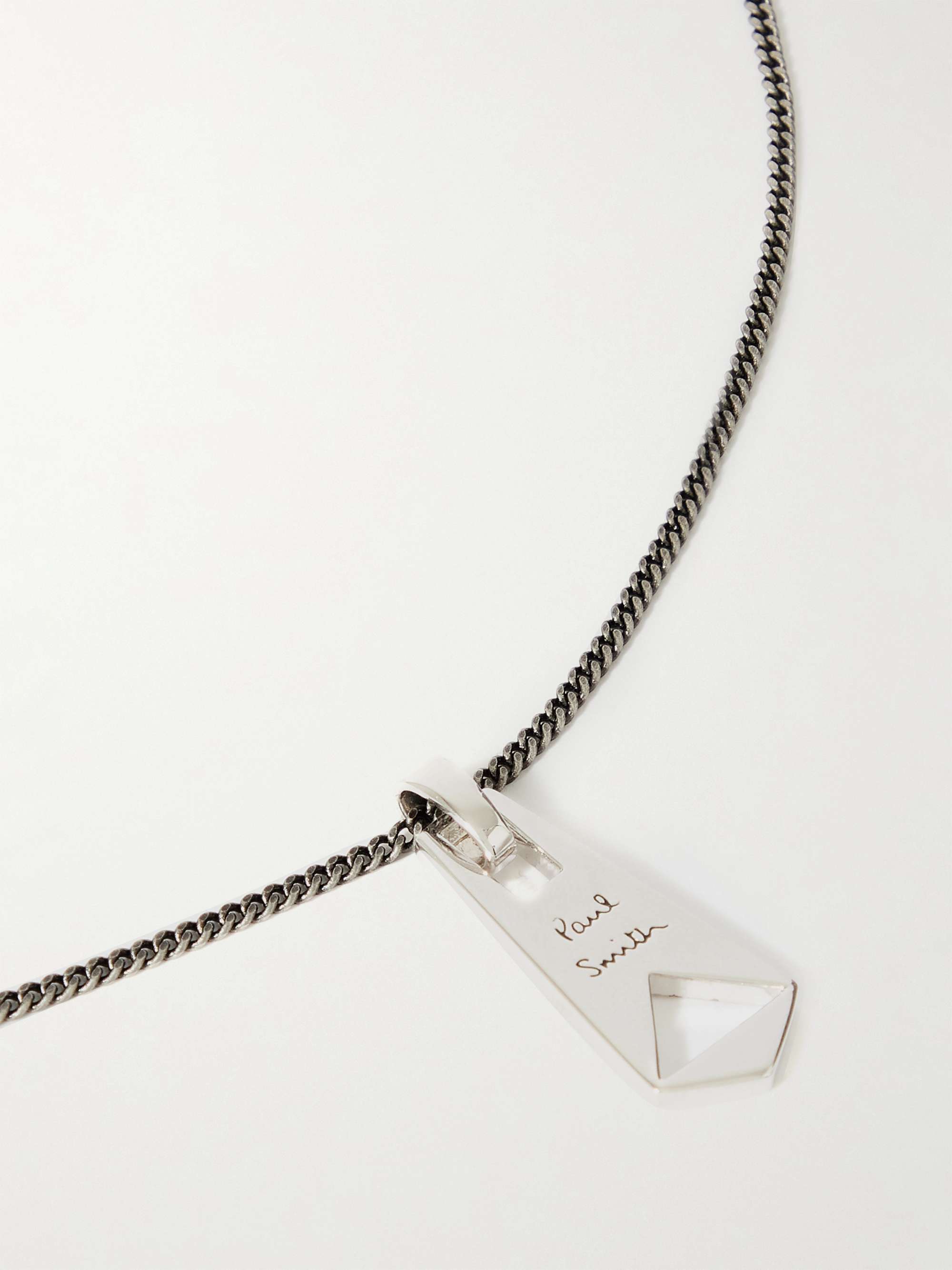 PAUL SMITH Silver-Tone and Gunmetal-Tone Necklace