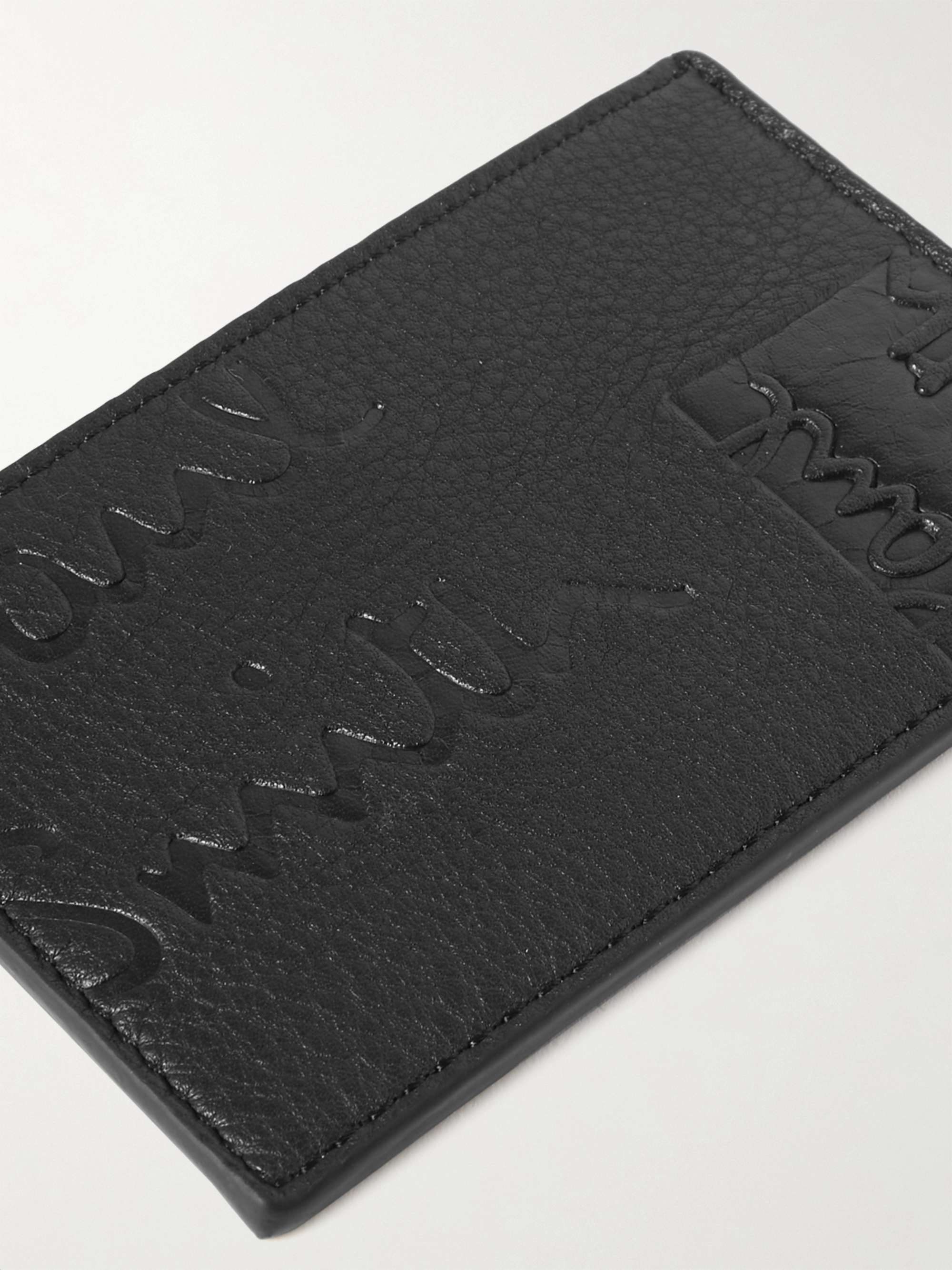 PAUL SMITH Logo-Embossed Full-Grain Leather Cardholder