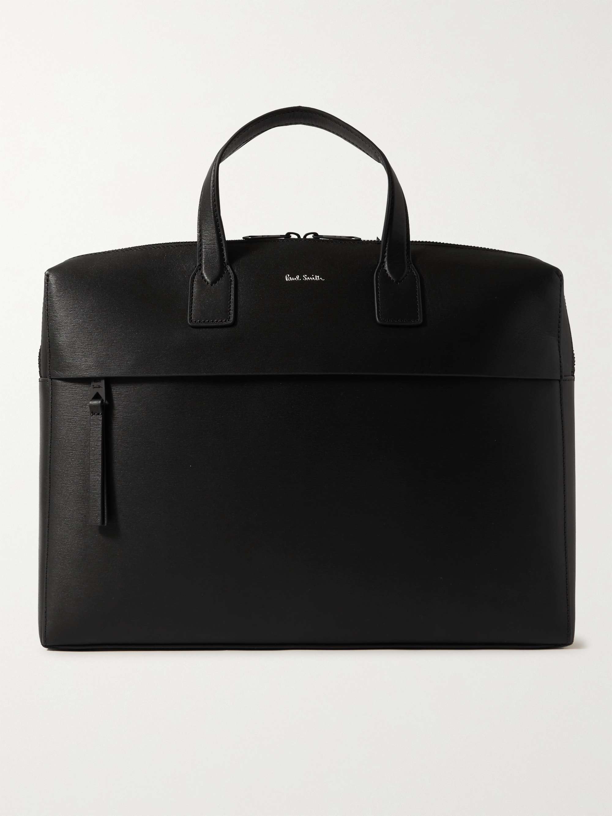PAUL SMITH Embossed Textured-Leather Briefcase