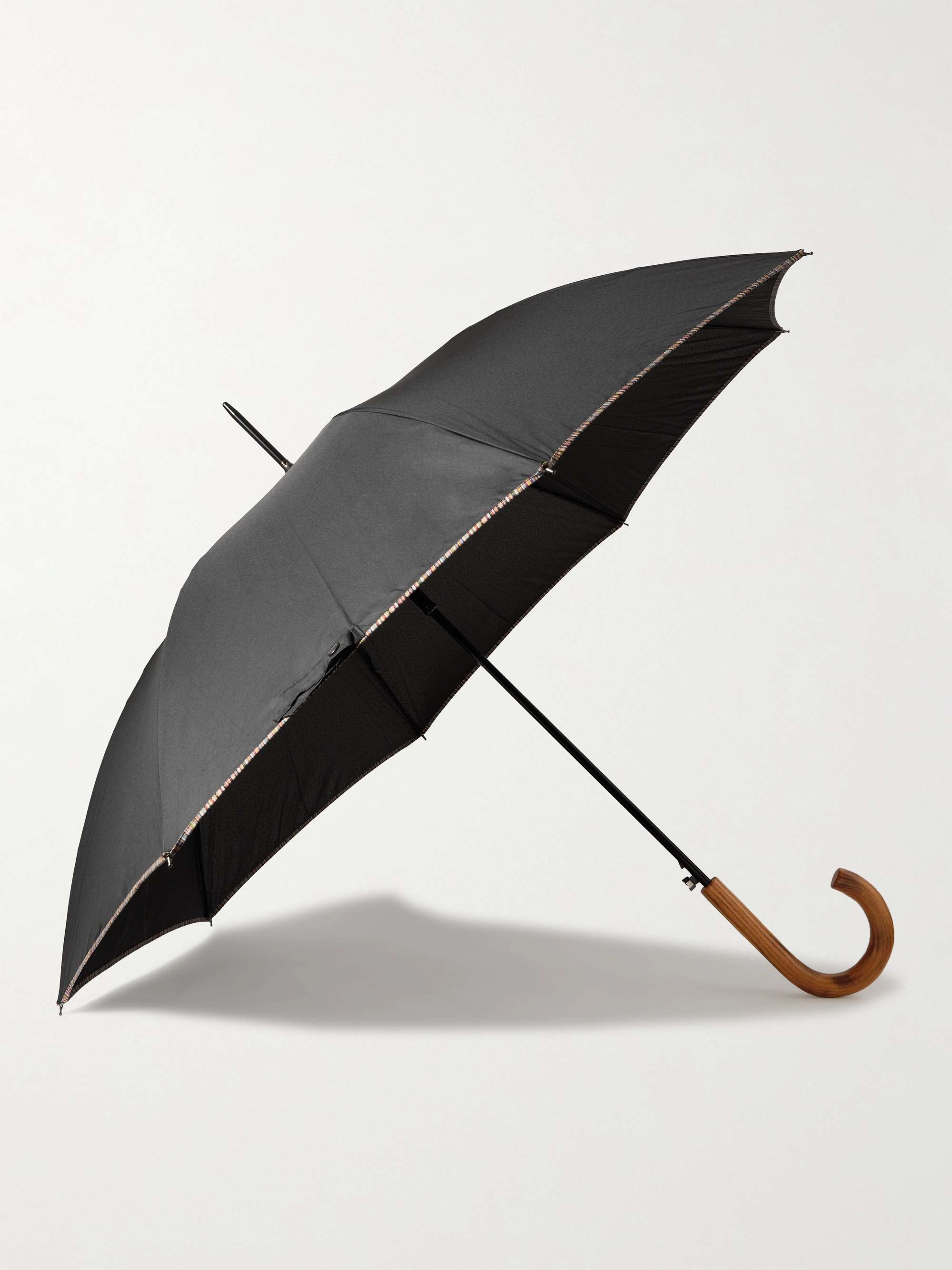 PAUL SMITH Contrast-Tipped Wood-Handle Umbrella