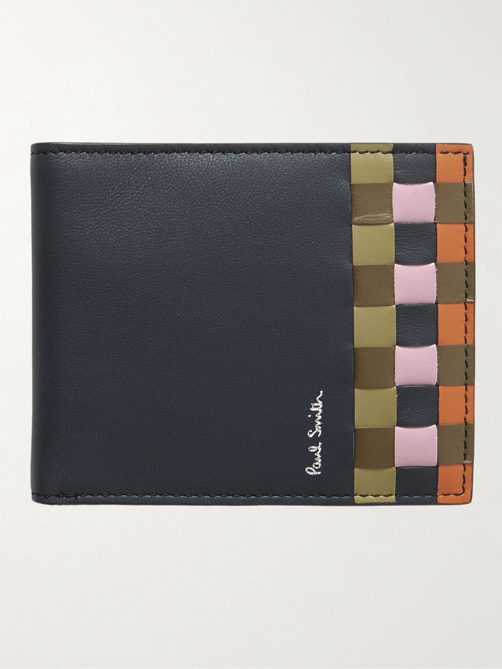 PAUL SMITH Checked Leather Billfold Wallet