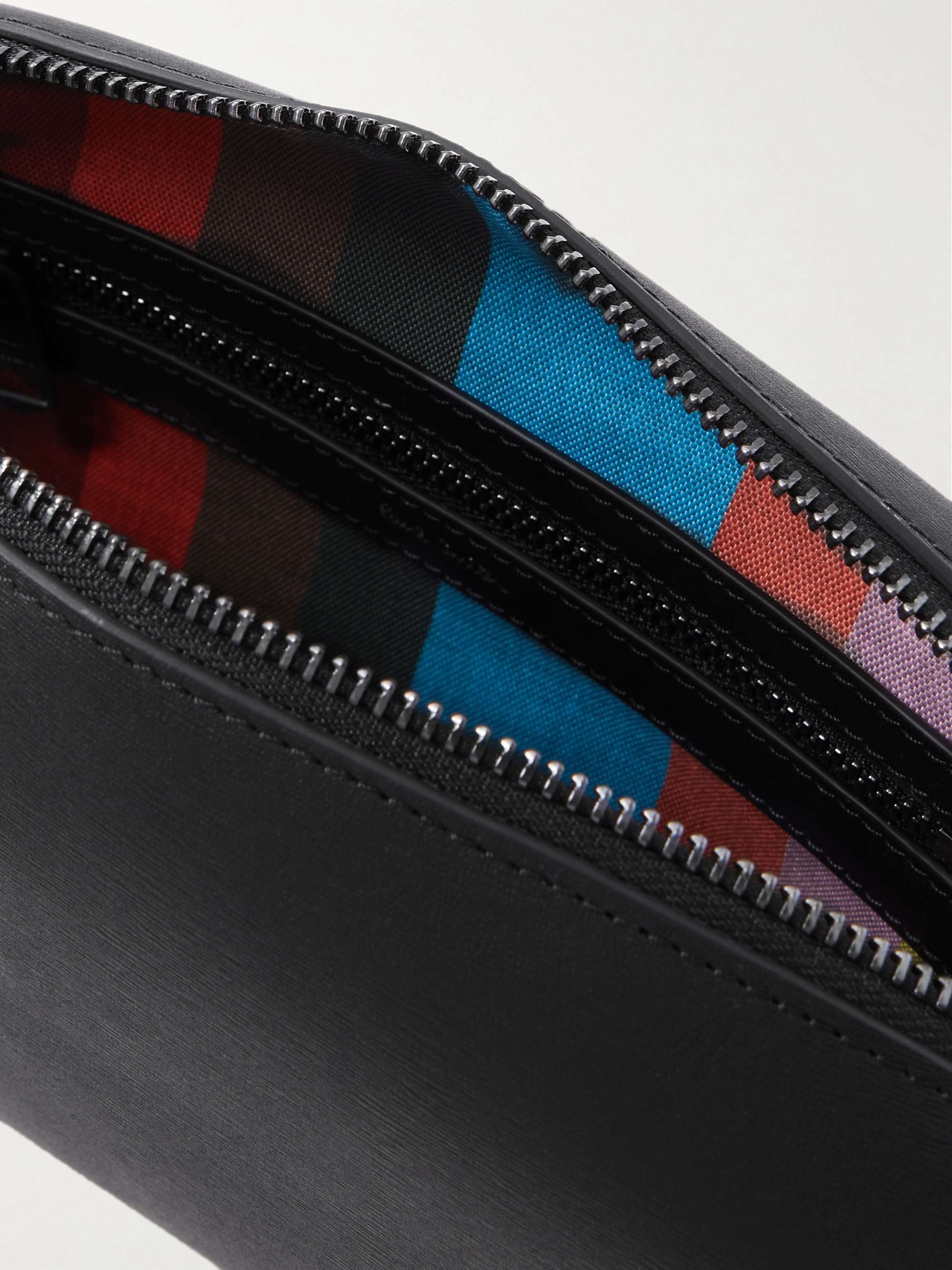 Paul Smith Textured-leather Wash Bag in Black for Men Mens Bags Toiletry bags and wash bags 
