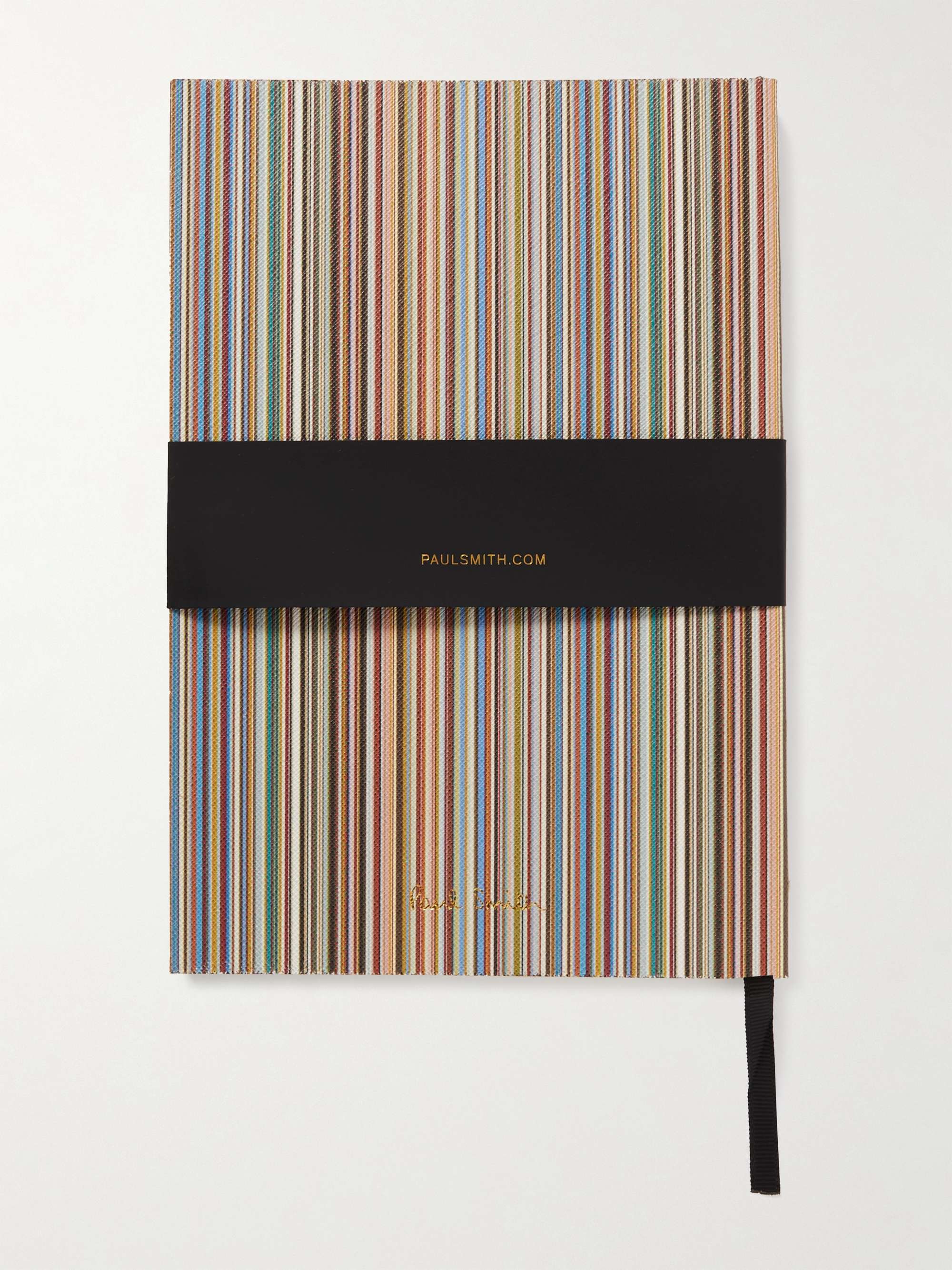 PAUL SMITH Striped Canvas Notebook