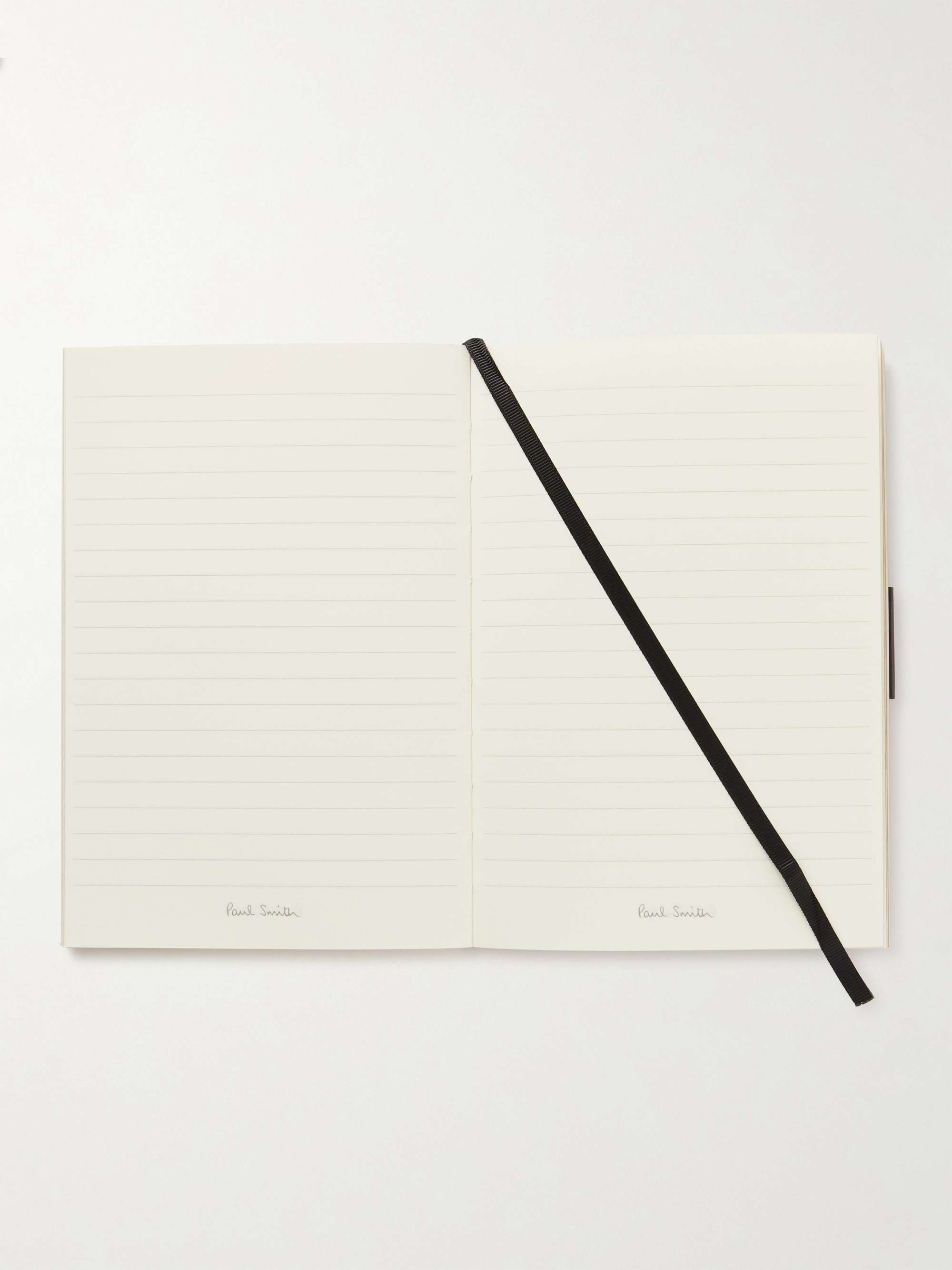 PAUL SMITH Striped Canvas Notebook
