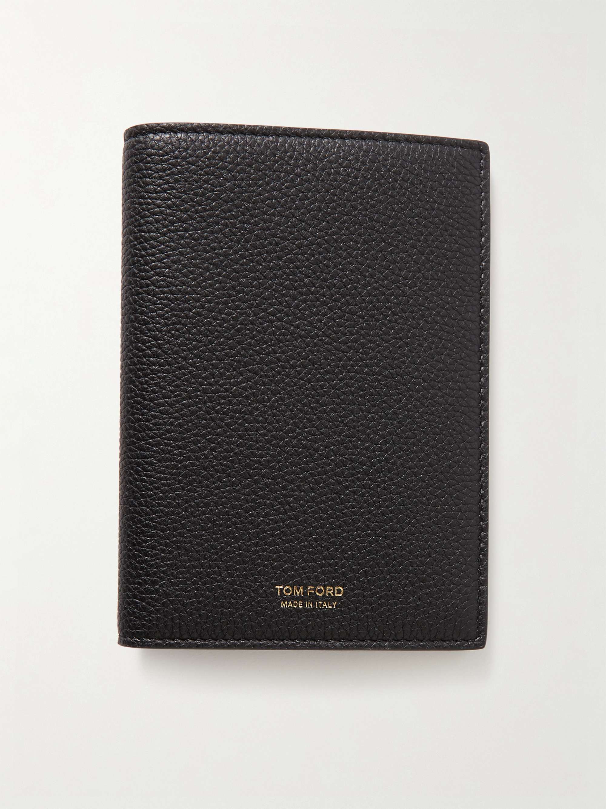 TOM FORD Full-Grain Leather Passport Holder
