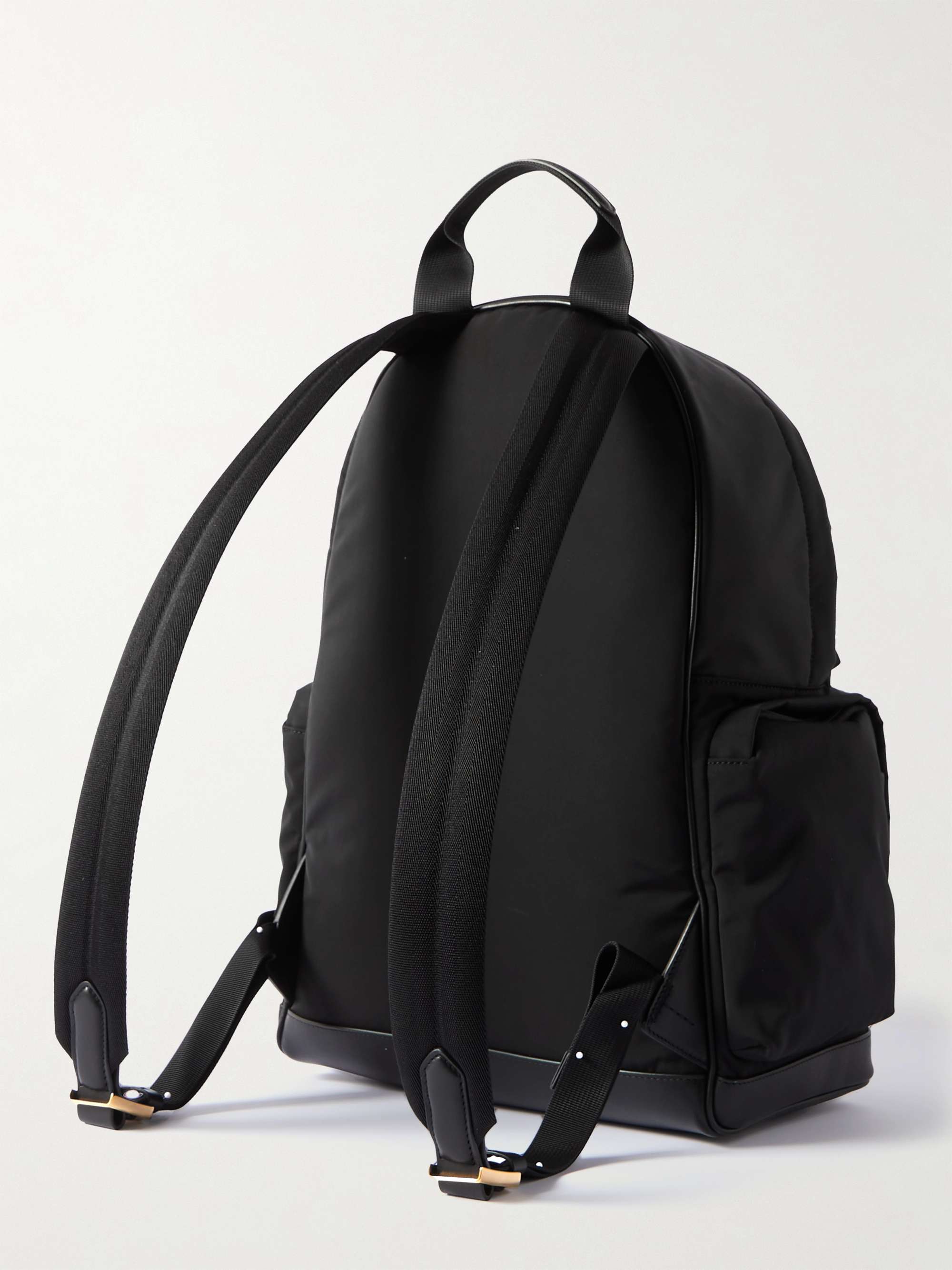 TOM FORD Leather-Trimmed Nylon Backpack