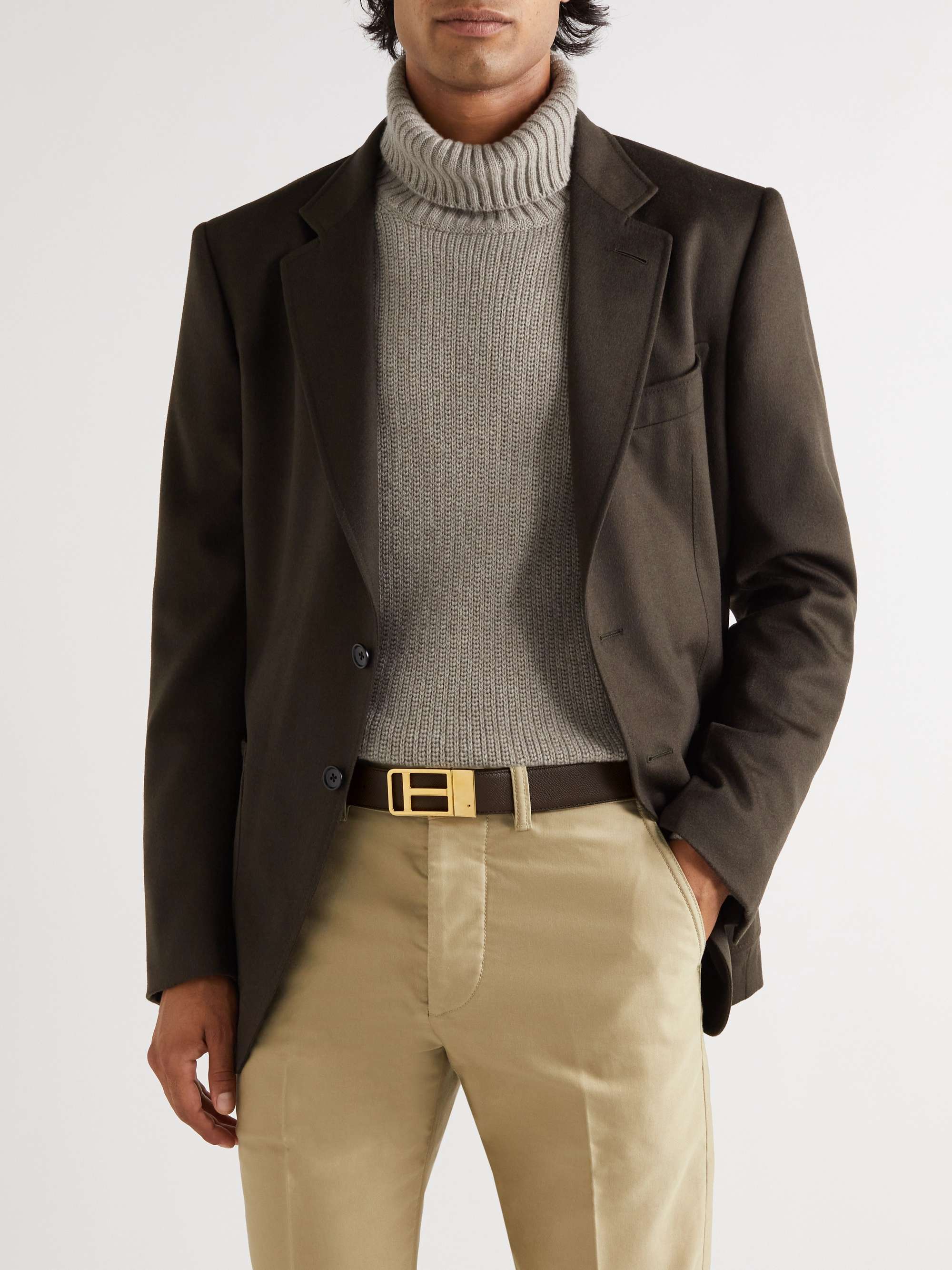 Mens Accessories Belts Ferragamo 3.5cm Reversible Full-grain Leather Belt in Brown for Men 
