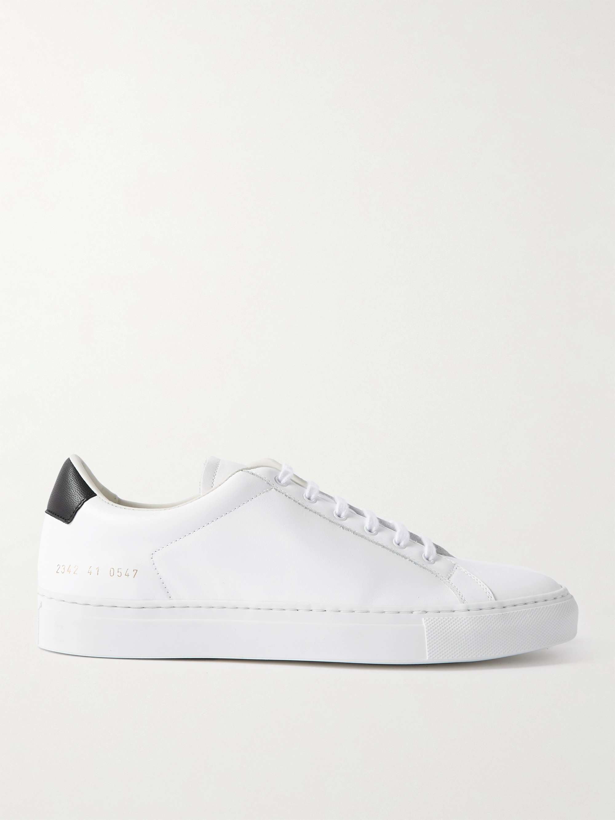 unhealthy Refusal Mathis White Retro Low Leather Sneakers | COMMON PROJECTS | MR PORTER
