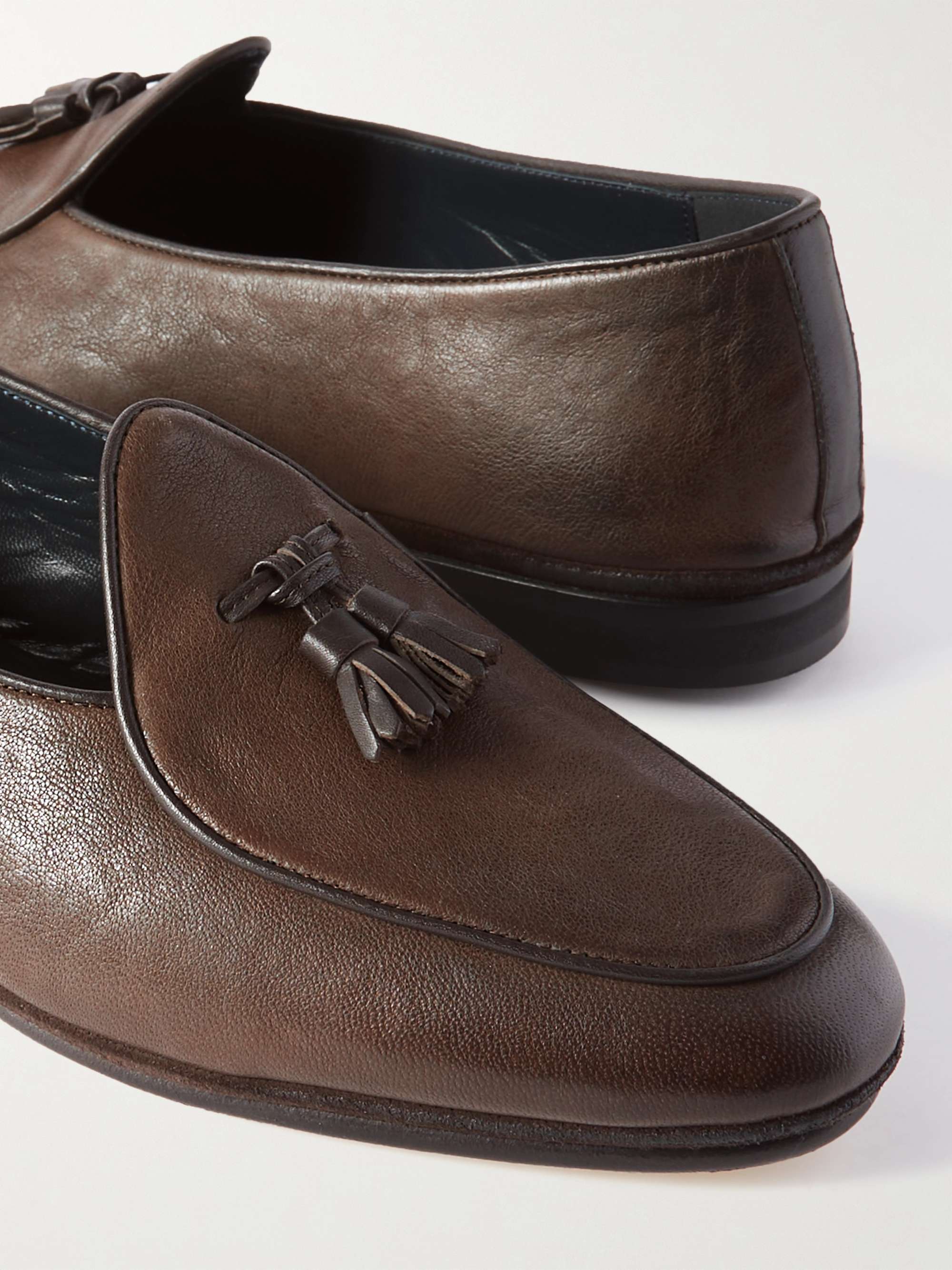 RUBINACCI Marphy Leather Tasseled Loafers