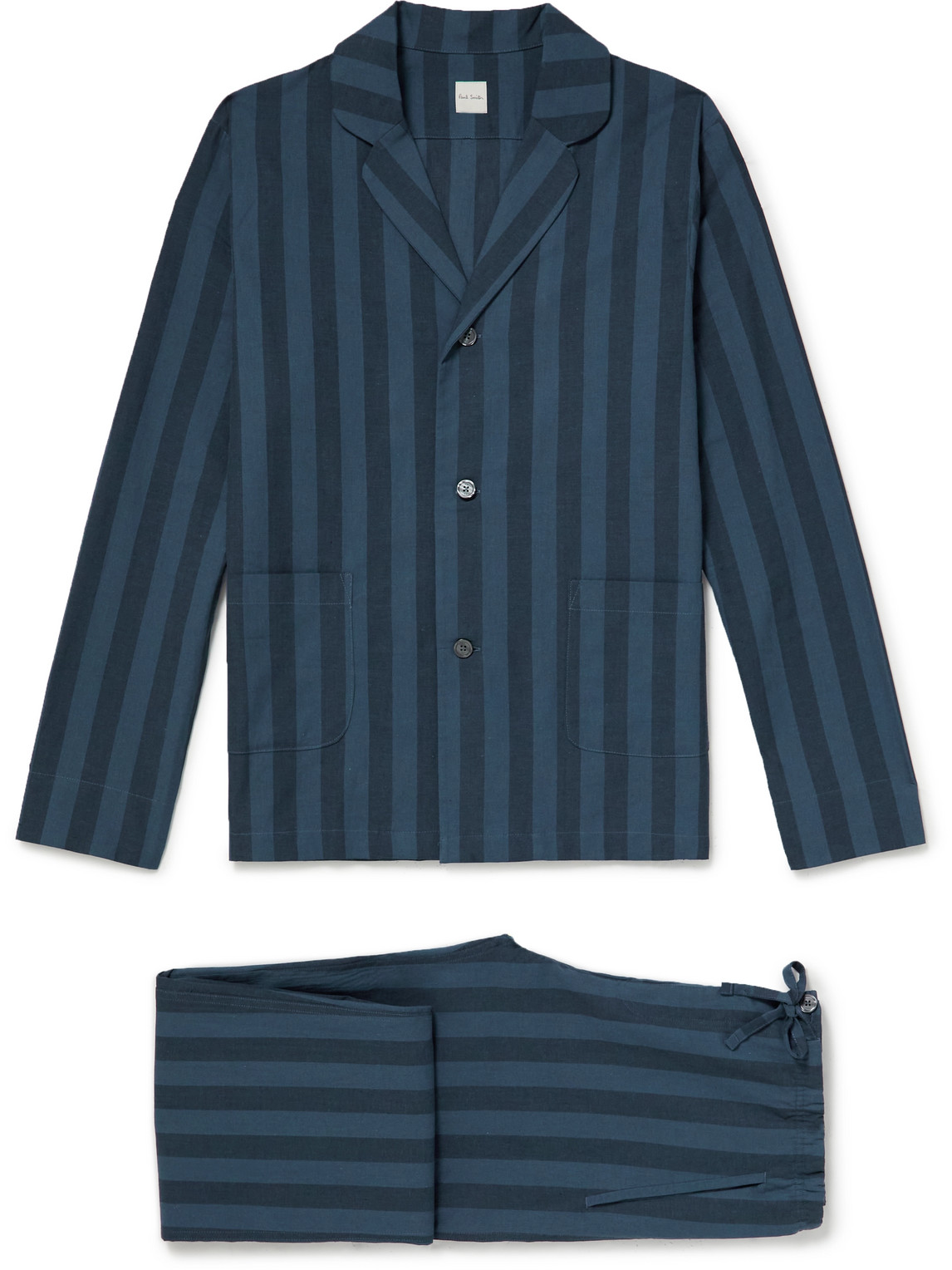 Paul Smith Striped Cotton and Linen-Blend Pyjama Set