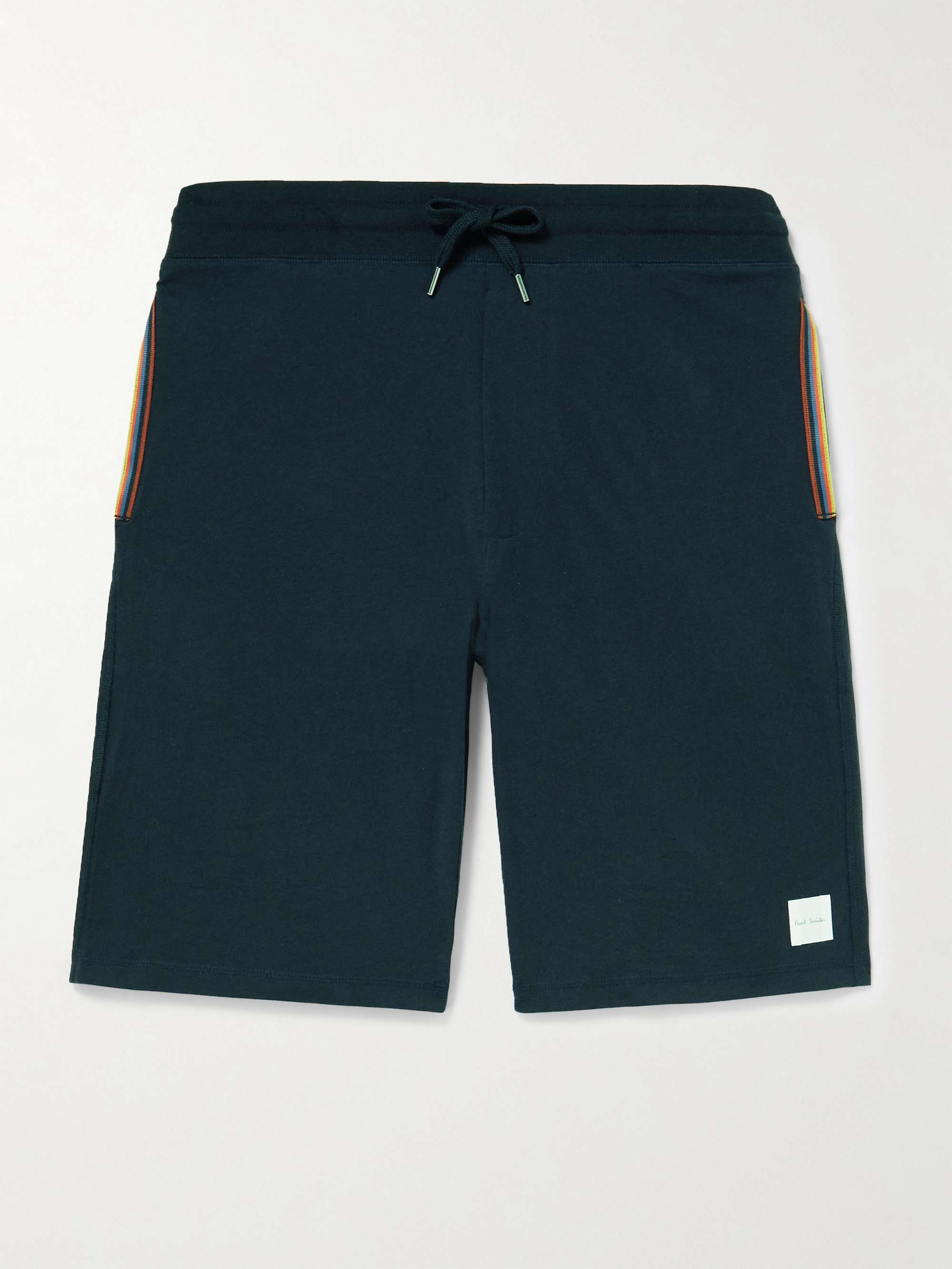 PAUL SMITH Logo-Embroidered Cotton-Jersey Drawstring Shorts