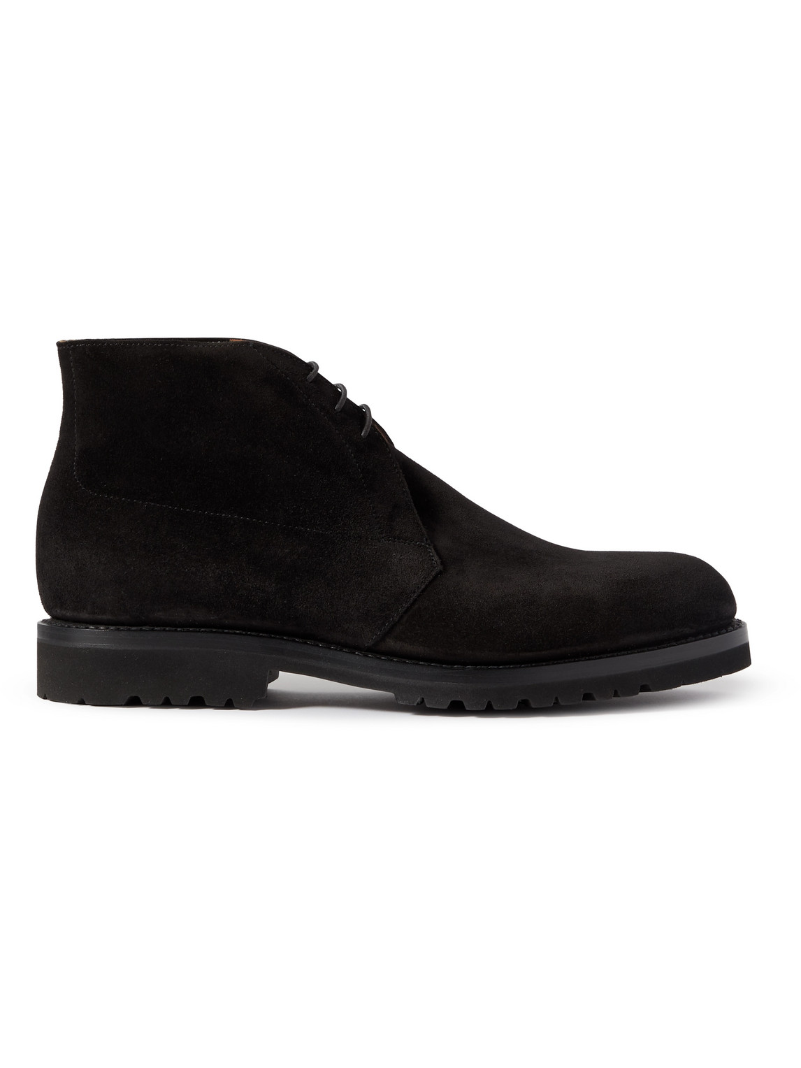 George Cleverley Nathan Suede Chukka Boots In Black