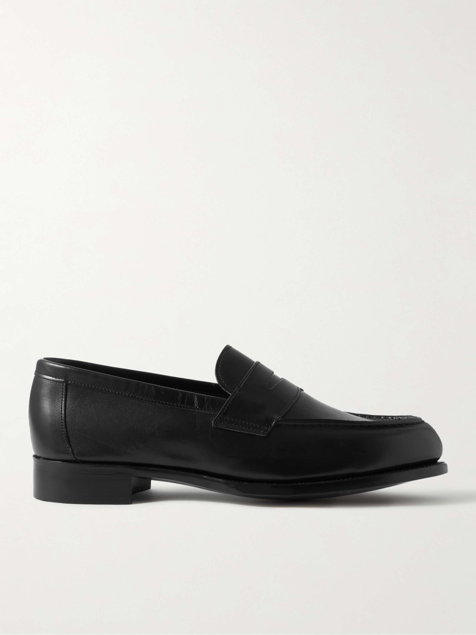 GEORGE CLEVERLEY Cannes Leather Penny Loafers