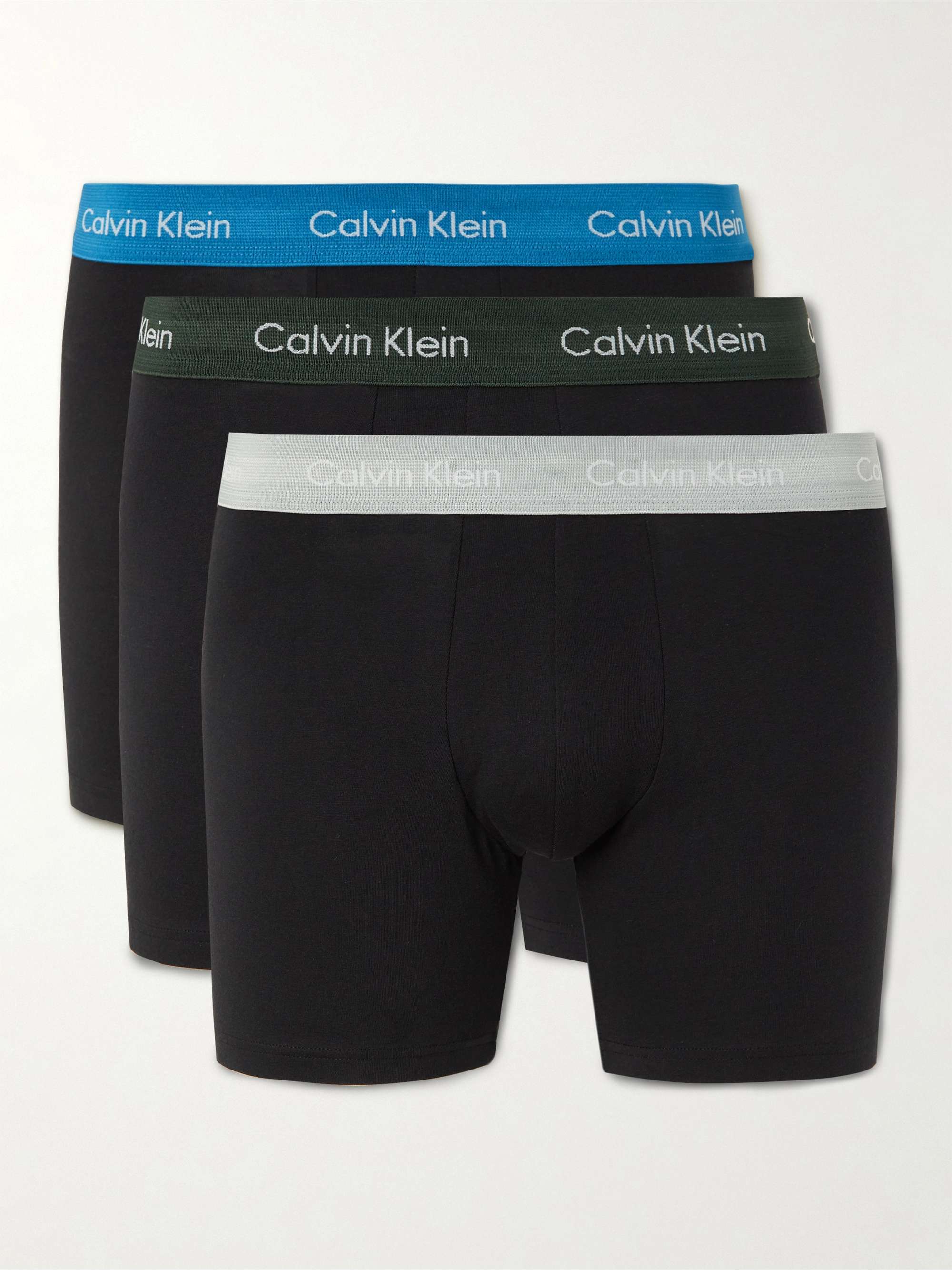 Mens Clothing Underwear Boxers briefs Calvin Klein Cotton 3 Pack Trunks in Blue for Men 